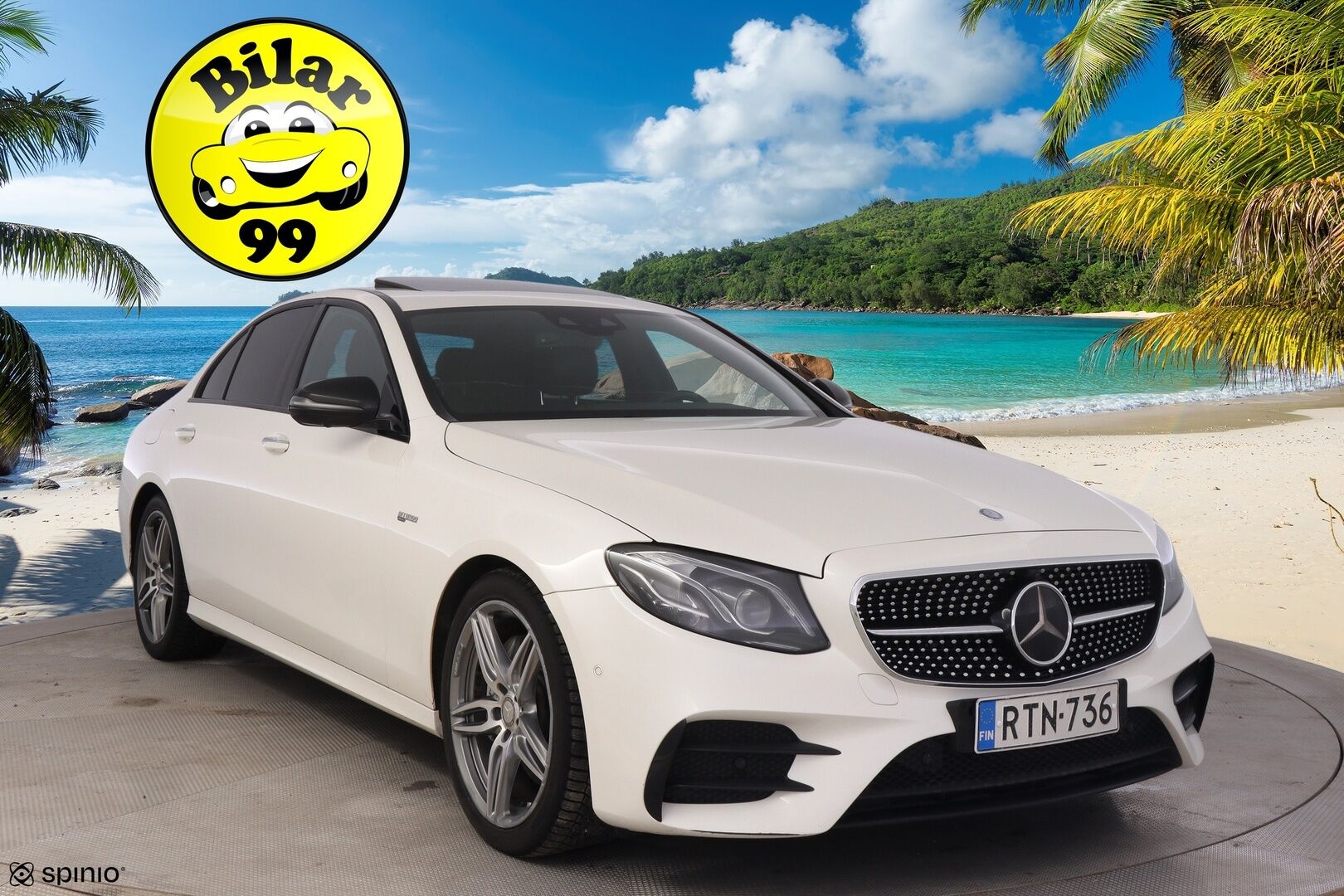 Mercedes-Benz E 43 AMG 2017 3,0 4MATIC - YritysOutlet - Myydään vain yrityksille - Widescreen / Burmester / DTR+Q / 360° / Muistipenkit / HUD / KeylessGo