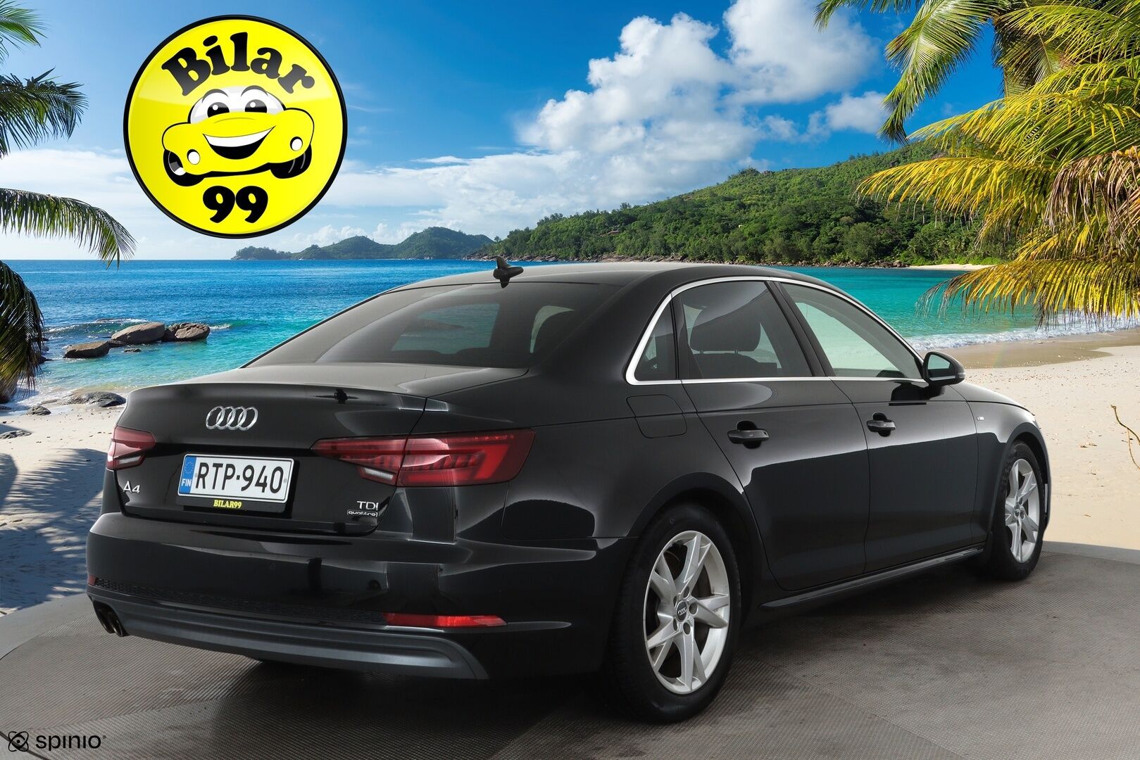 AUDI A4 2018 Sedan Business Sport Comfort S line Edition 2,0 TDI quattro S tronic **Webasto / Vakkari / Koukku / Sporttipenkit** - Suomi-auto / Kahdet renkaat aluvanteilla / P.tutkat