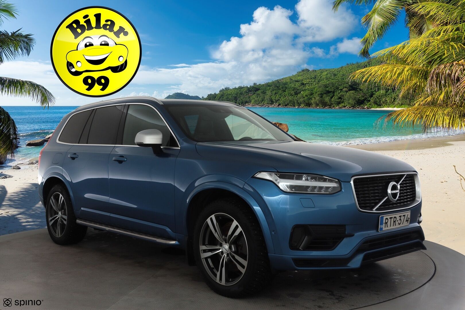 Volvo XC90 2017 T8 Twin Engine AWD R-Design aut 7-P * ACC / P.kamera / Panorama / HUD / Webasto / Full LED / Koukku / B&W / Muistipenkit * - Kahdet renkaat aluvanteilla / Huippuvarusteet