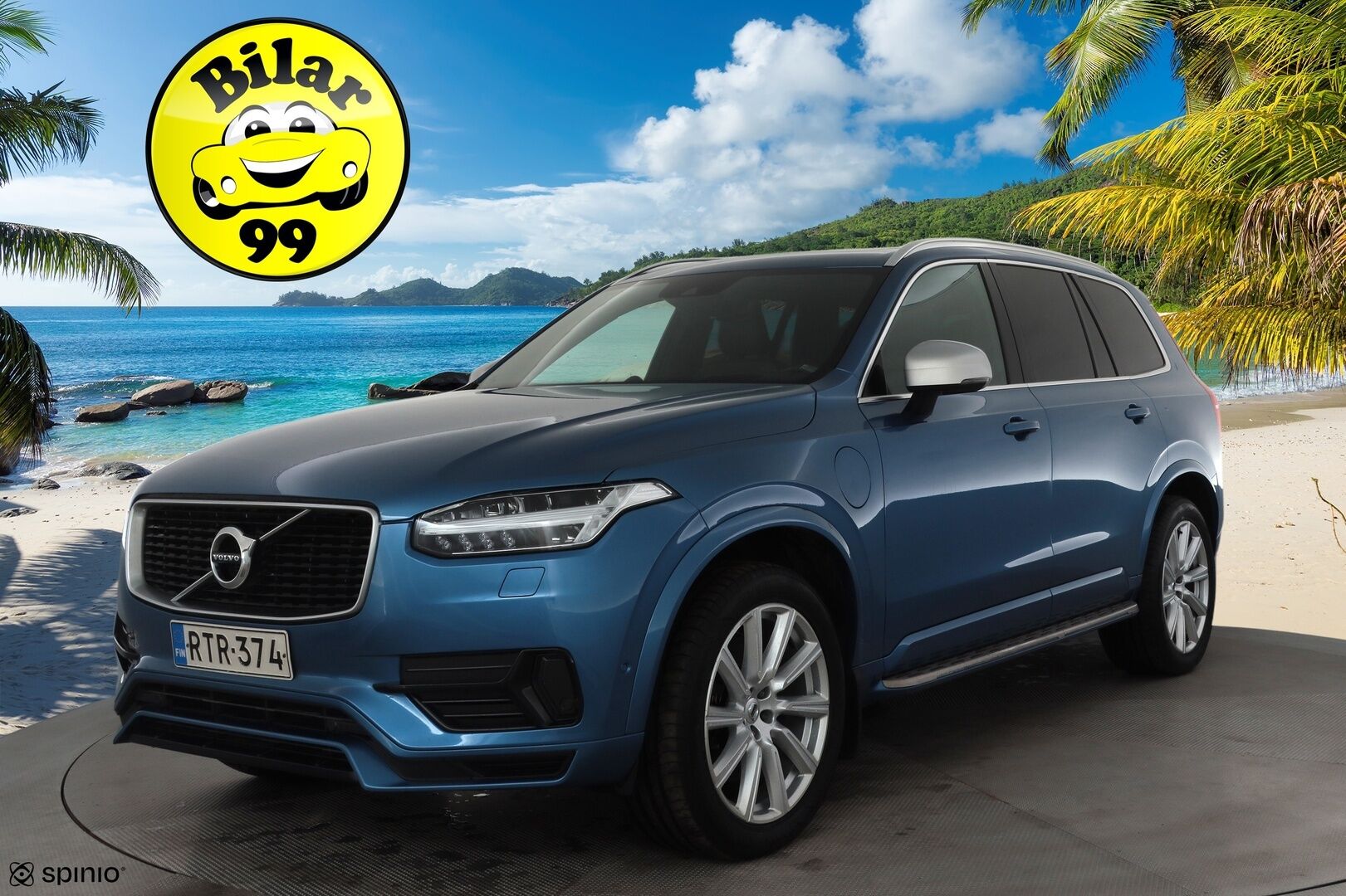 Volvo XC90 2017 T8 Twin Engine AWD R-Design aut 7-P * ACC / P.kamera / Panorama / HUD / Webasto / Full LED / Koukku / B&W / Muistipenkit * - Kahdet renkaat aluvanteilla / Huippuvarusteet