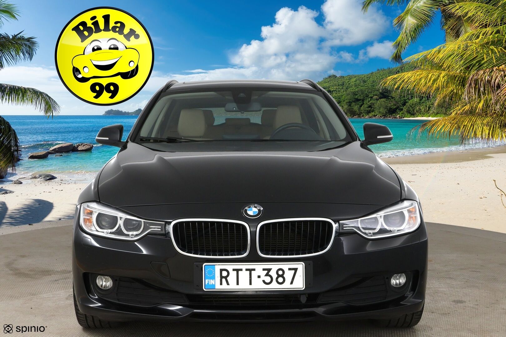 BMW 320 2014 3-sarja F31 Touring 320d A Business / Lohkolämmitin / HUD / Koukku /  Adapt.valot / Tutkat / Nahkapenkit / Panorama / - HiFi / Prov.navi / 2x vanteet