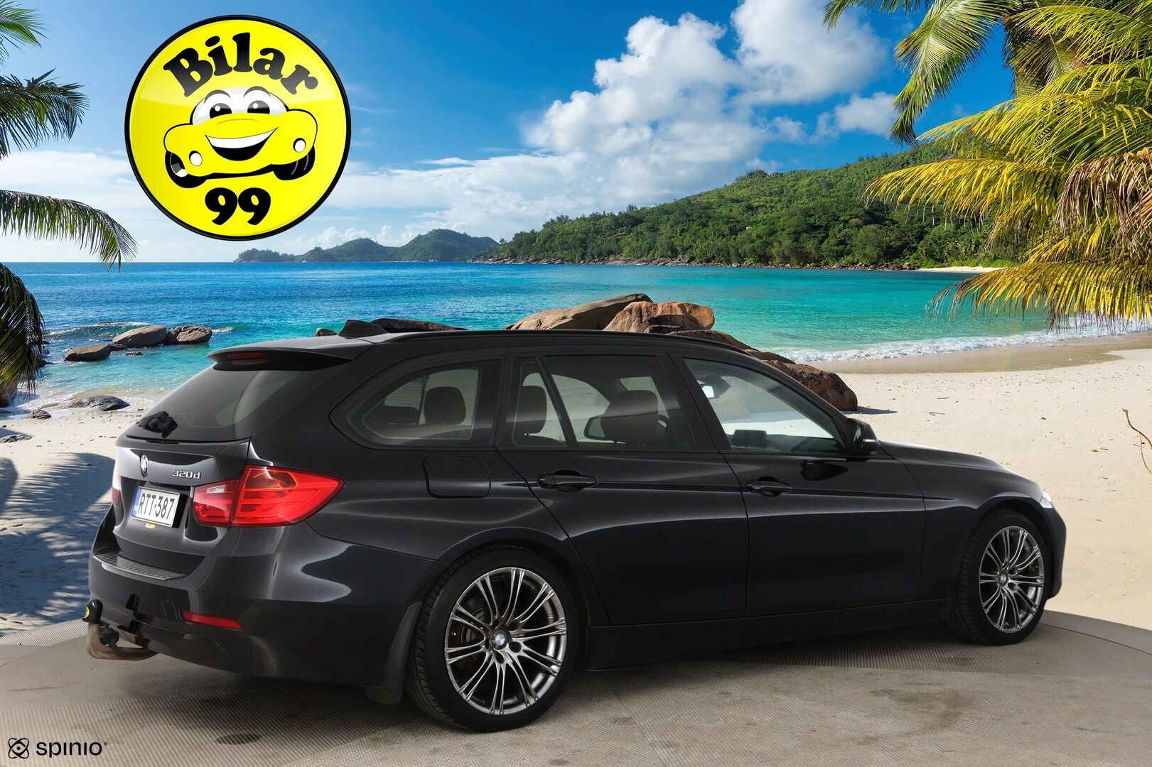 BMW 320 2014 3-sarja F31 Touring 320d A Business / Lohkolämmitin / HUD / Koukku /  Adapt.valot / Tutkat / Nahkapenkit / Panorama / - HiFi / Prov.navi / 2x vanteet