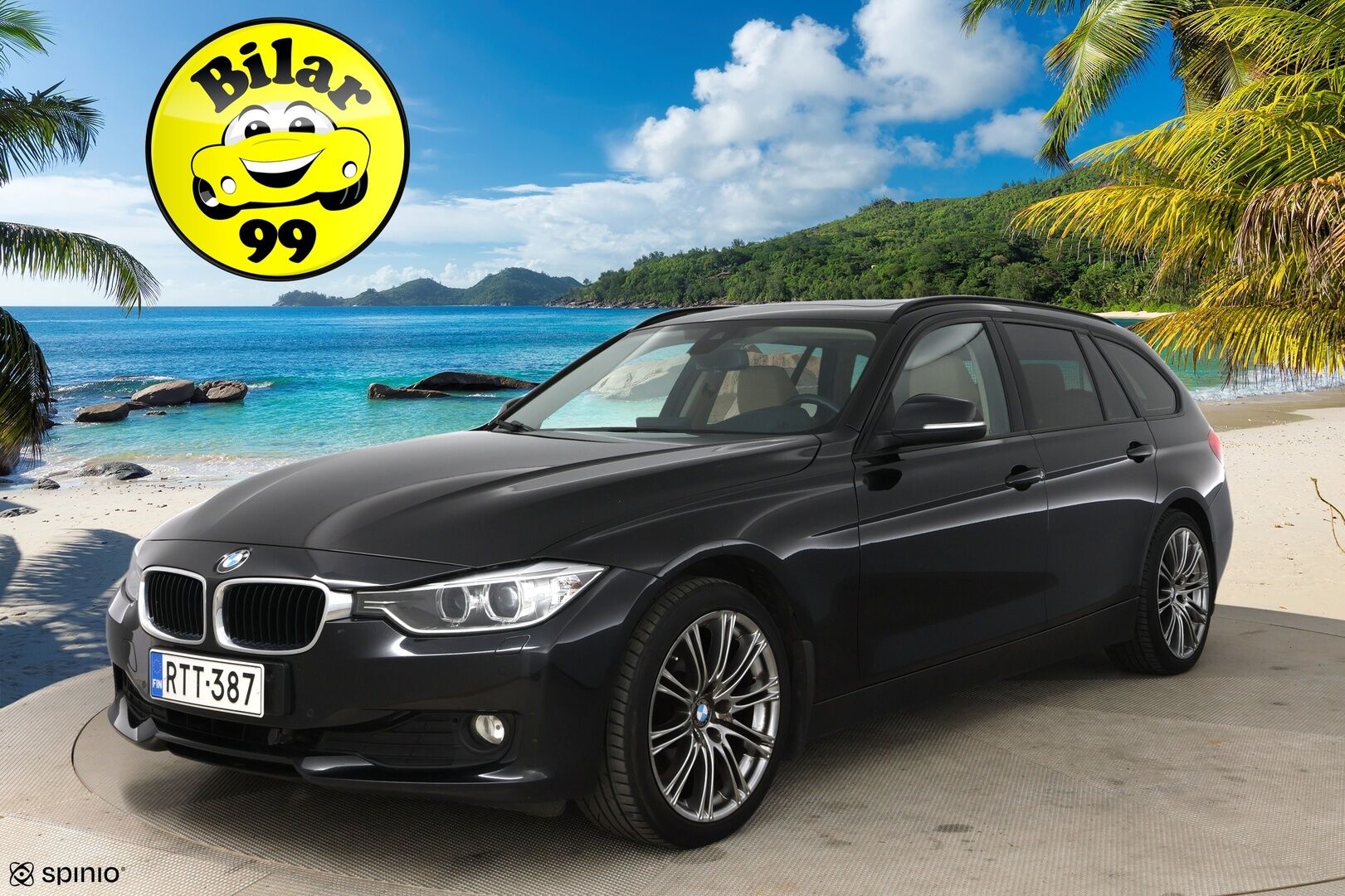 BMW 320 2014 3-sarja F31 Touring 320d A Business / Lohkolämmitin / HUD / Koukku /  Adapt.valot / Tutkat / Nahkapenkit / Panorama / - HiFi / Prov.navi / 2x vanteet