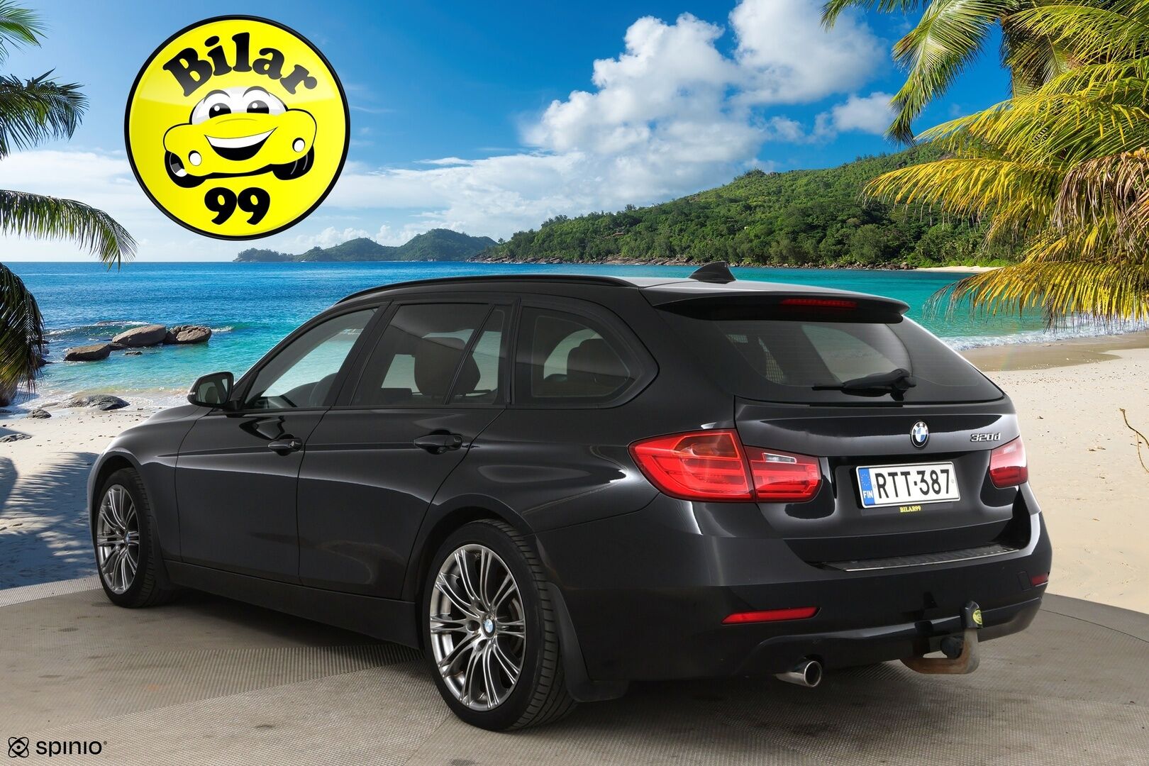 BMW 320 2014 3-sarja F31 Touring 320d A Business / Lohkolämmitin / HUD / Koukku /  Adapt.valot / Tutkat / Nahkapenkit / Panorama / - HiFi / Prov.navi / 2x vanteet