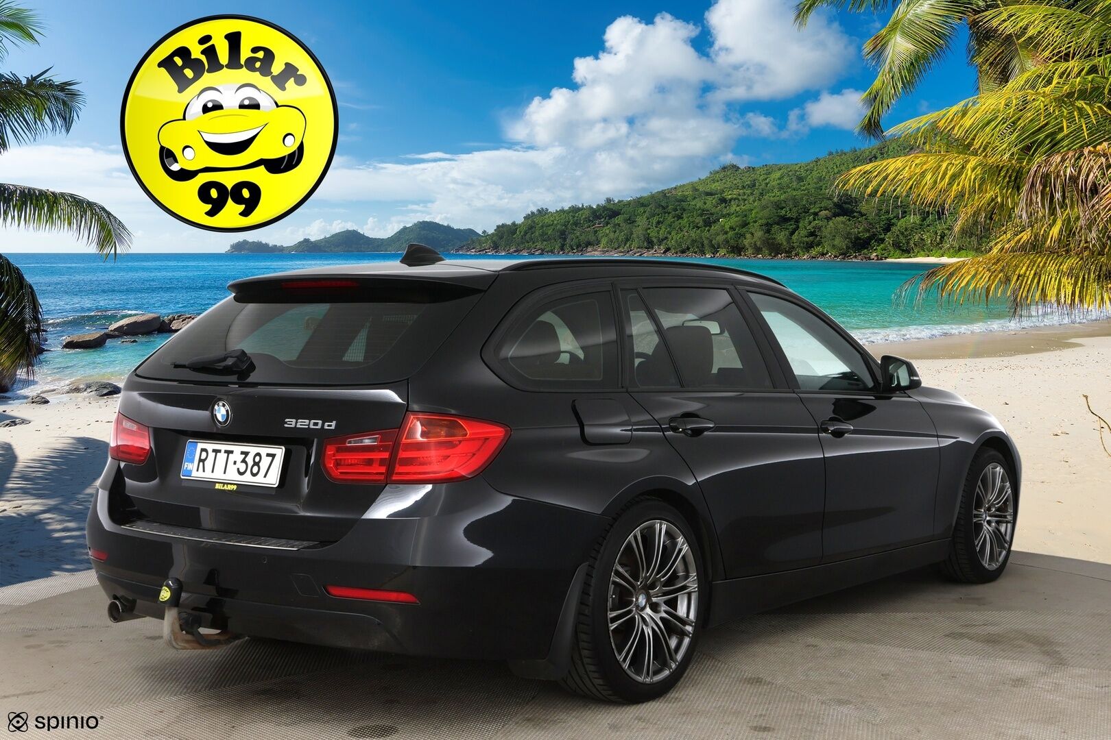 BMW 320 2014 3-sarja F31 Touring 320d A Business / Lohkolämmitin / HUD / Koukku /  Adapt.valot / Tutkat / Nahkapenkit / Panorama / - HiFi / Prov.navi / 2x vanteet