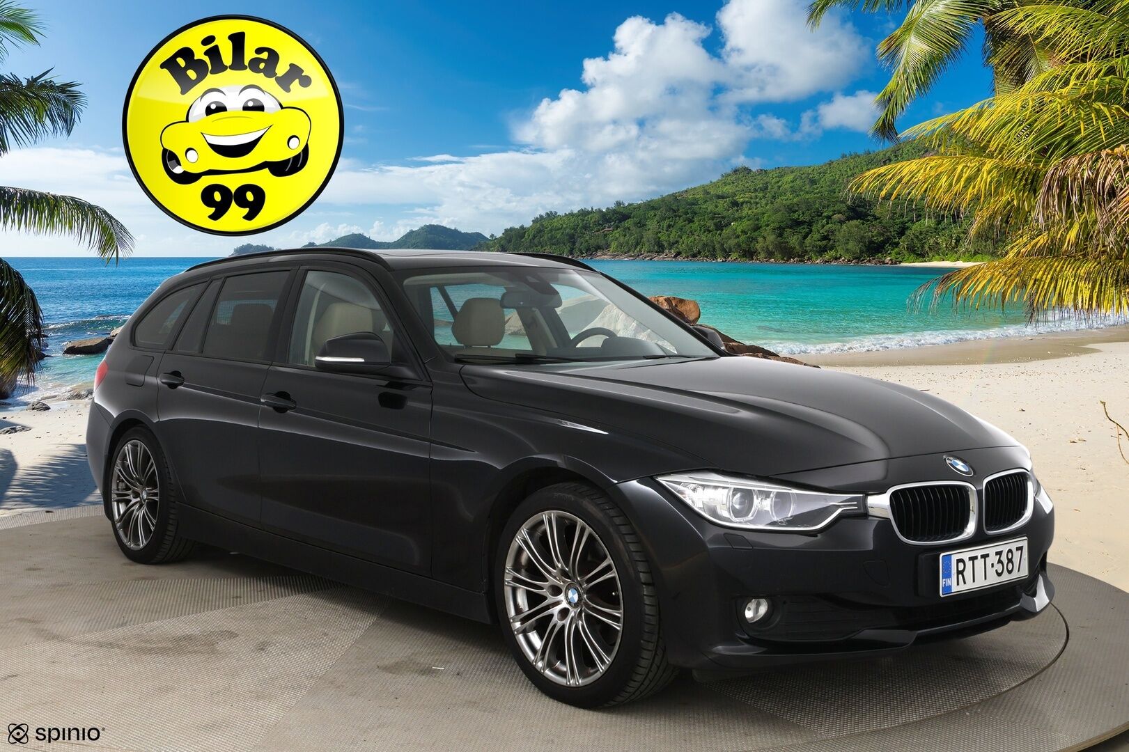 BMW 320 2014 3-sarja F31 Touring 320d A Business / Lohkolämmitin / HUD / Koukku /  Adapt.valot / Tutkat / Nahkapenkit / Panorama / - HiFi / Prov.navi / 2x vanteet