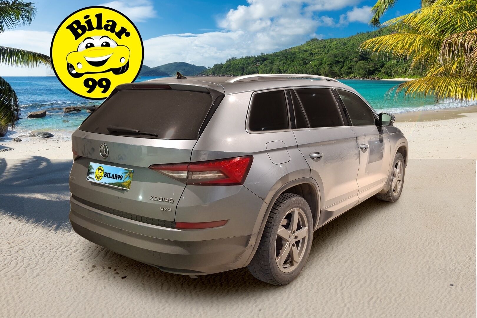 Skoda Kodiaq 2019 2,0 TDI 190 4x4 Exclusive DSG Autom. *7-p / 360 / ACC / Ilmastoidut nahat muisteilla / Canton / Panorama / Koukku / LED* - Hyvin varusteltu siistikuntoinen Suomiauto kaksilla renkailla ja vanteilla!