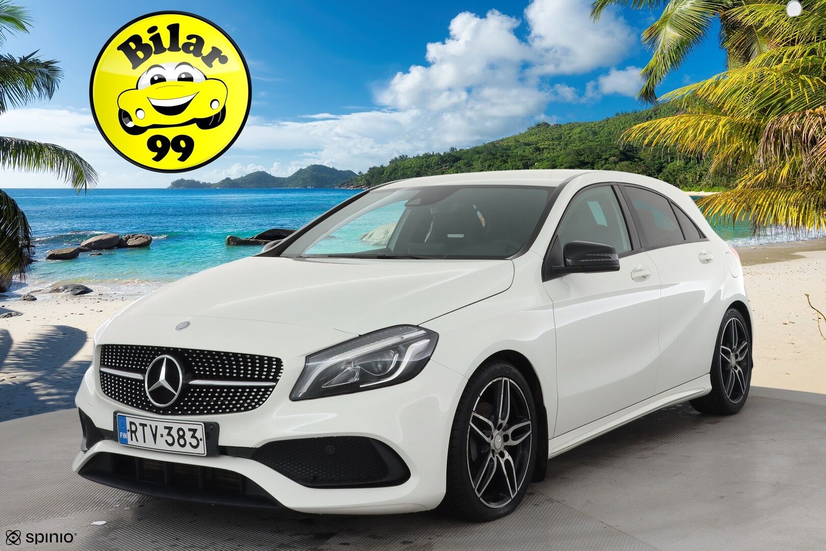 Mercedes-Benz A 2016 180 A Business AMG * LED-High Performance / P.Kamera / Sportpenkit / Bluetooth / Vakkari * - Kahdet renkaat aluvanteilla