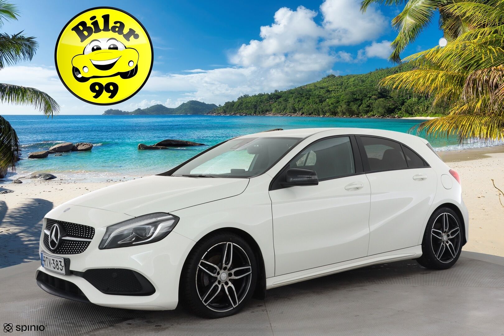 Mercedes-Benz A 2016 180 A Business AMG * LED-High Performance / P.Kamera / Sportpenkit / Bluetooth / Vakkari * - Kahdet renkaat aluvanteilla