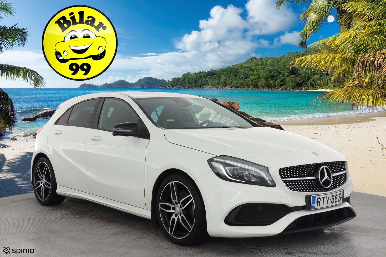Mercedes-Benz A 2016 180 A Business AMG * LED-High Performance / P.Kamera / Sportpenkit / Bluetooth / Vakkari * - Kahdet renkaat aluvanteilla