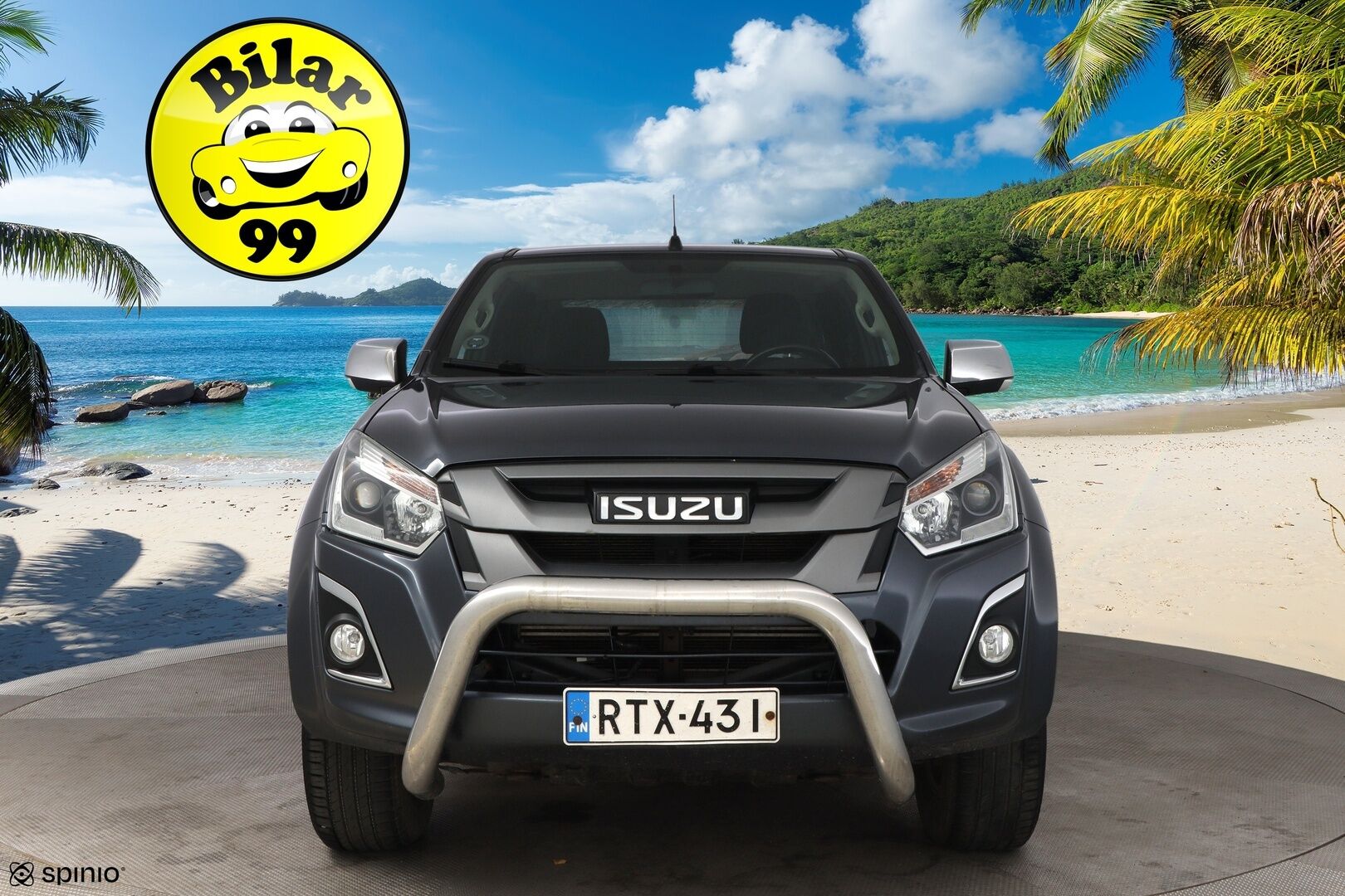 Isuzu D-Max 2019 Space Cab 1,9 TDi 4WD 6AT LS Black Edition * Webasto / Vetokoukku / Peruutuskamera / Astinlaudat / Lohko & Sisäpistoke - 2x Renkaat aluvantein / Suomiauto / Juuri tullut Tampereelle!