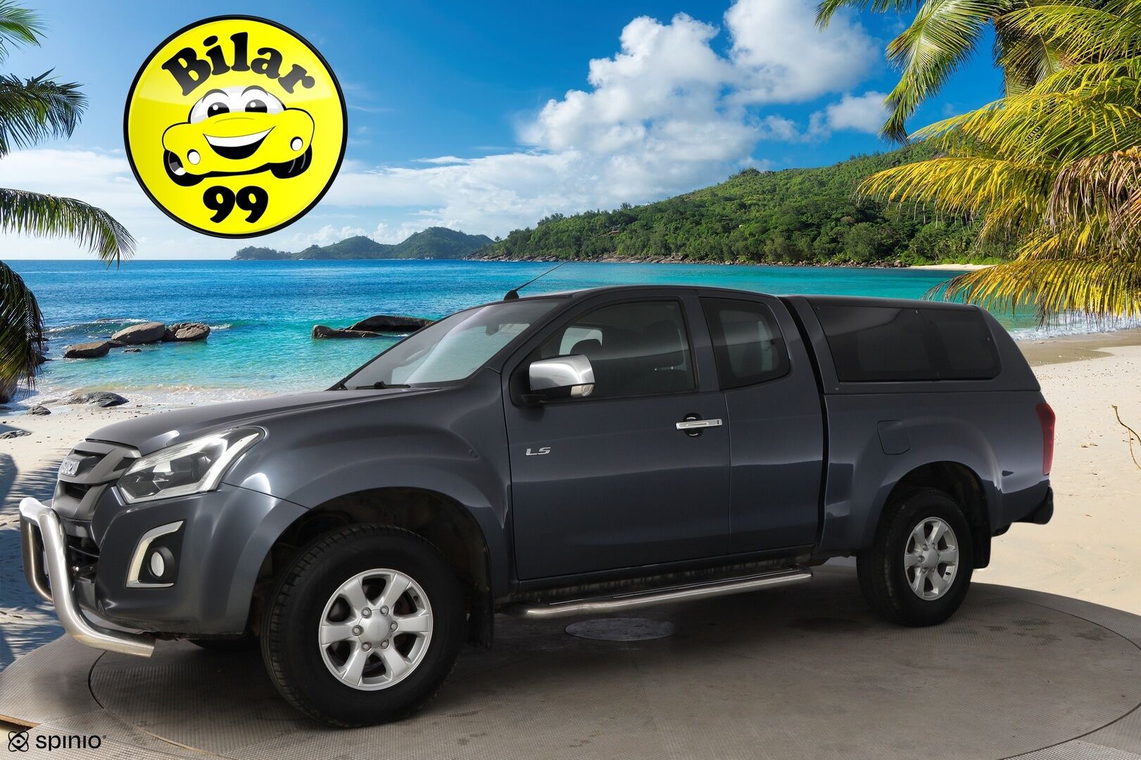 Isuzu D-Max 2019 Space Cab 1,9 TDi 4WD 6AT LS Black Edition * Webasto / Vetokoukku / Peruutuskamera / Astinlaudat / Lohko & Sisäpistoke - 2x Renkaat aluvantein / Suomiauto / Juuri tullut Tampereelle!