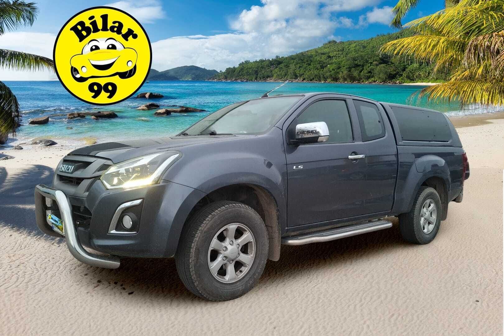 Isuzu D-Max 2019 Space Cab 1,9 TDi 4WD 6AT LS Black Edition - *Webasto / Koukku / P-kamera / Neliveto / Astinlaudat / Juuri saapunut Tampereelle!*