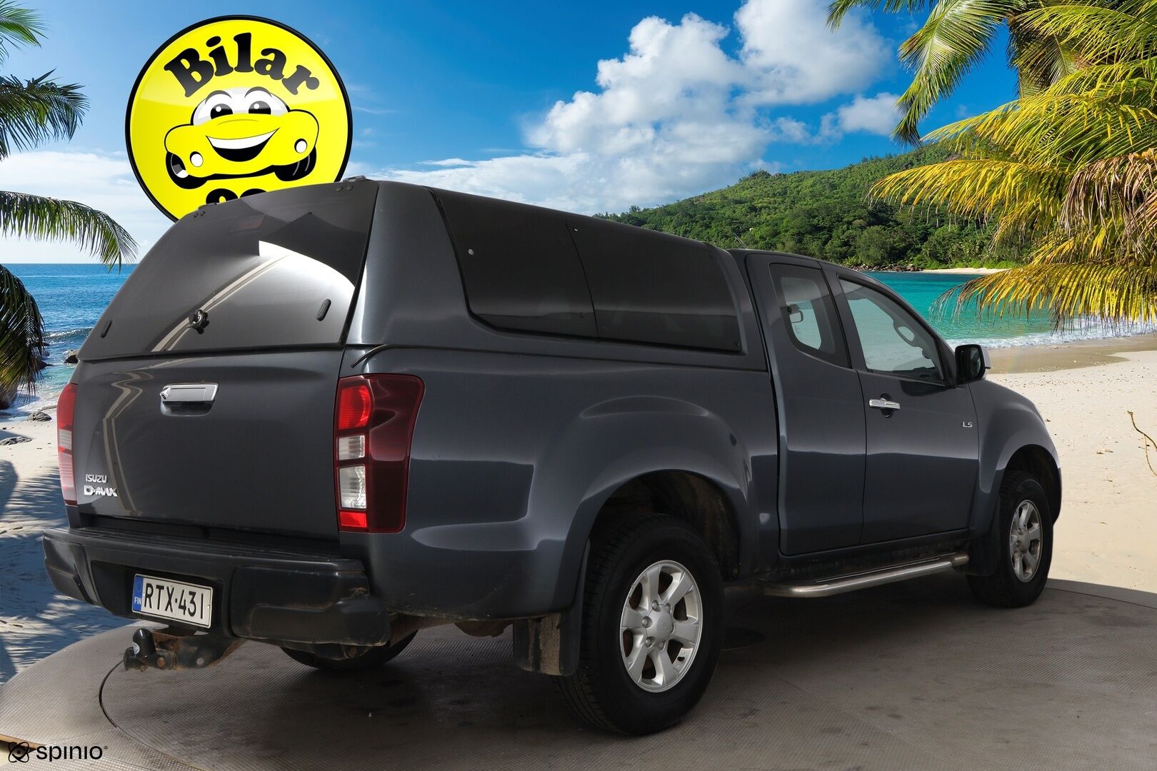 Isuzu D-Max 2019 Space Cab 1,9 TDi 4WD 6AT LS Black Edition * Webasto / Vetokoukku / Peruutuskamera / Astinlaudat / Lohko & Sisäpistoke - 2x Renkaat aluvantein / Suomiauto / Juuri tullut Tampereelle!