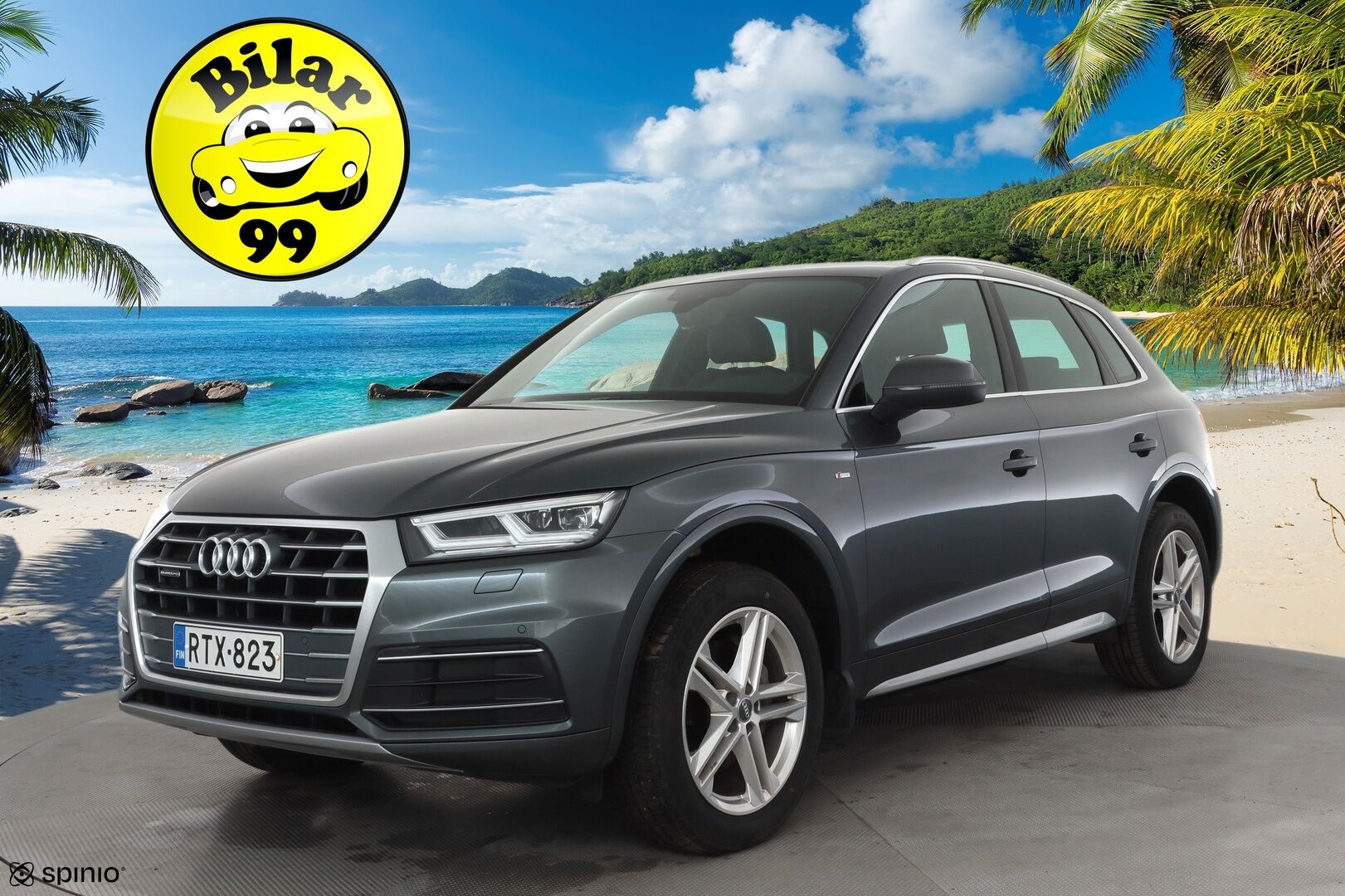 Audi Q5 2019 Business Sport 35 TDI 120 kW quattro S tronic * Vakkari / webasto / koukku / P.kamera / Sporttipenkit / LED * - Suomi-auto / Kahdet Renkaat - HULLUT AVAJAISHULINAT KORKOTARJOUS 3,29 %