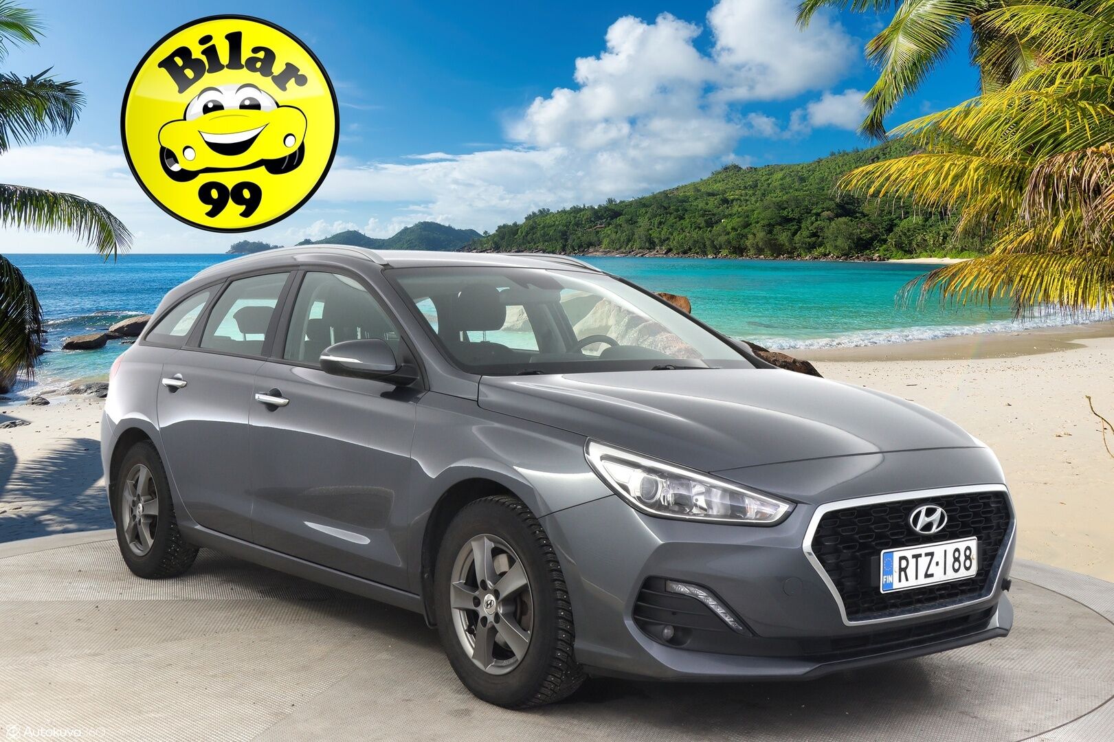Hyundai i30 Wagon 2019 1,4 T-GDI 140 hv 7-DCT-aut Comfort - Vakkari / P.kamera / Keyless / Lohko / Merkkihuollettu!