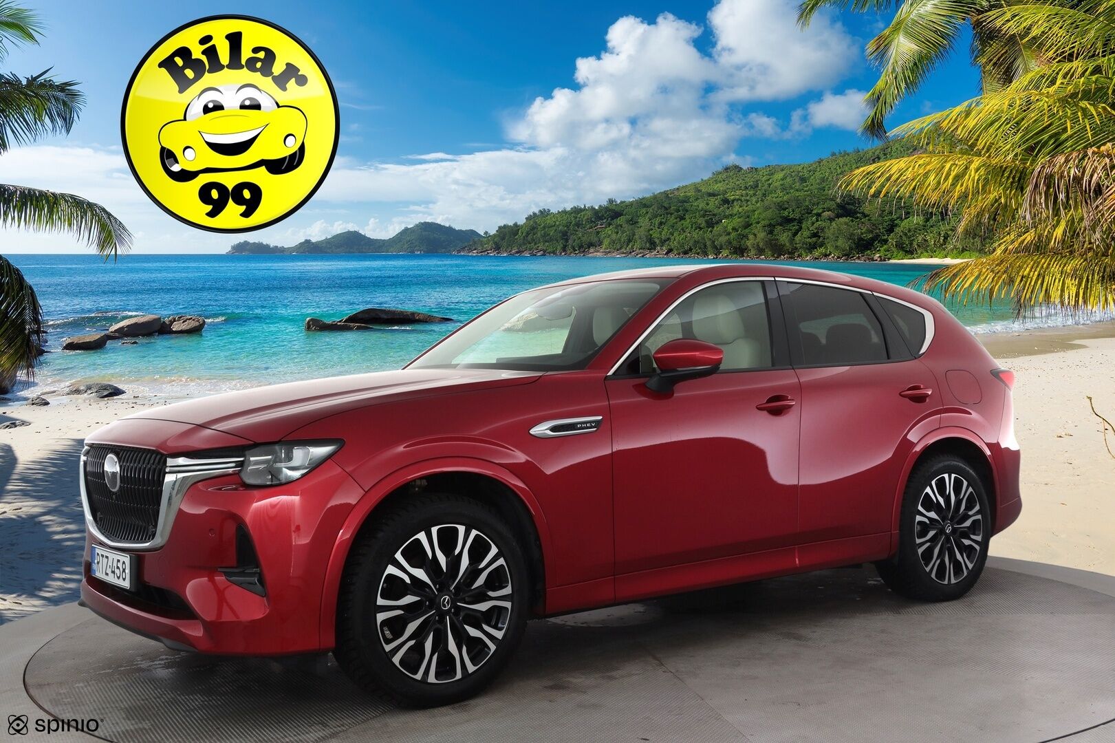 Mazda CX-60 2023 2.5 PHEV 8AT AWD Takumi * ACC / HUD / 360° / Koukku / Muistipenkki / Ilmastoidut nahat / Bose * - Akku kuntotarkastettu / Suomi-auto / Kahdet renkaat aluvanteilla / Merkkihuollettu