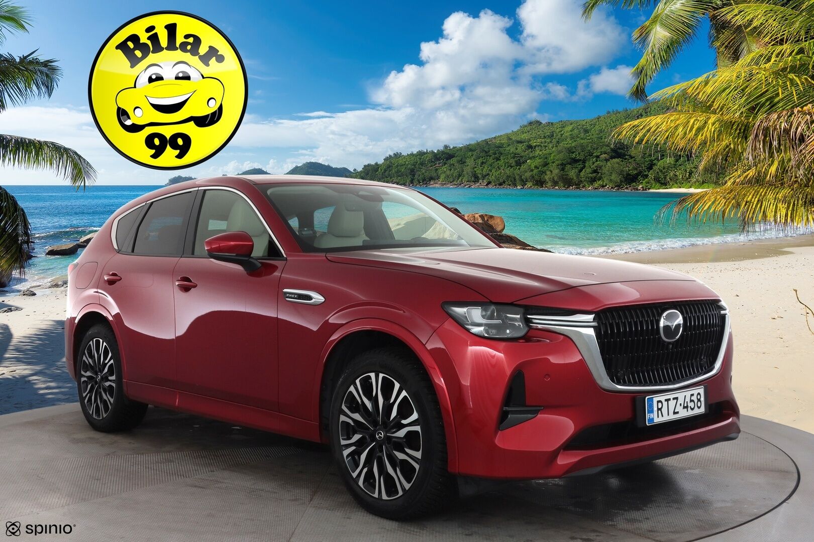 Mazda CX-60 2023 2.5 PHEV 8AT AWD Takumi * ACC / HUD / 360° / Koukku / Muistipenkki / Ilmastoidut nahat / Bose * - Akku kuntotarkastettu / Suomi-auto / Kahdet renkaat aluvanteilla / Merkkihuollettu