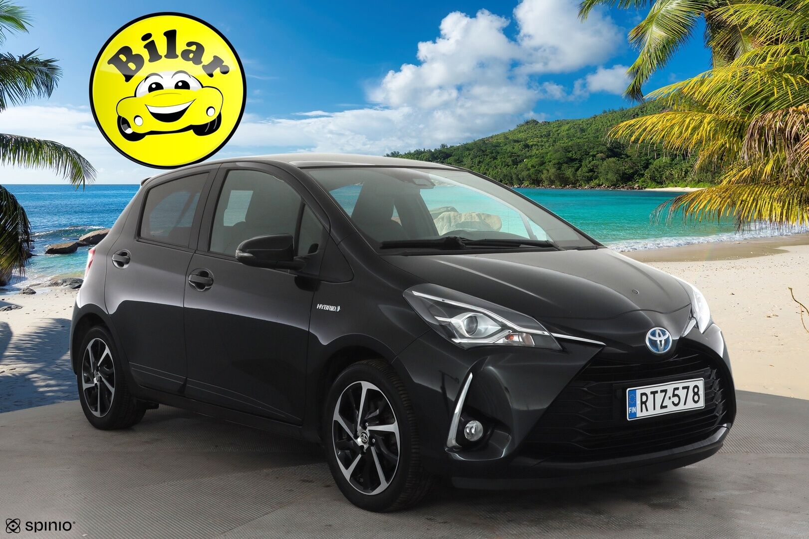 Toyota Yaris 2019 1,5 Hybrid Premium 5ov - | Lasikatto | P.Kamera | Sisätilanlämmitin | Vakkari | Kaistavahti | Navi | Keyless | Merkkihuollot | Kahdet renkaat | Suomi-auto | 