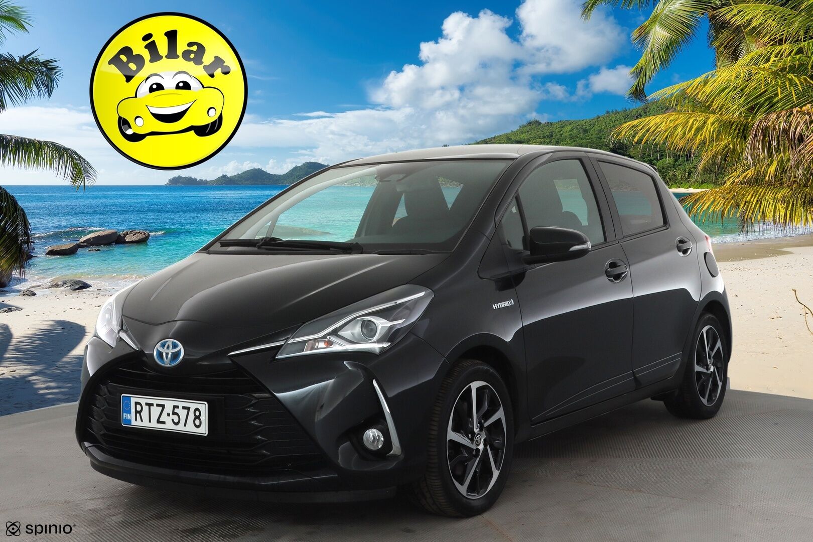 Toyota Yaris 2019 1,5 Hybrid Premium 5ov - | Lasikatto | P.Kamera | Sisätilanlämmitin | Vakkari | Kaistavahti | Navi | Keyless | Merkkihuollot | Kahdet renkaat | Suomi-auto | 