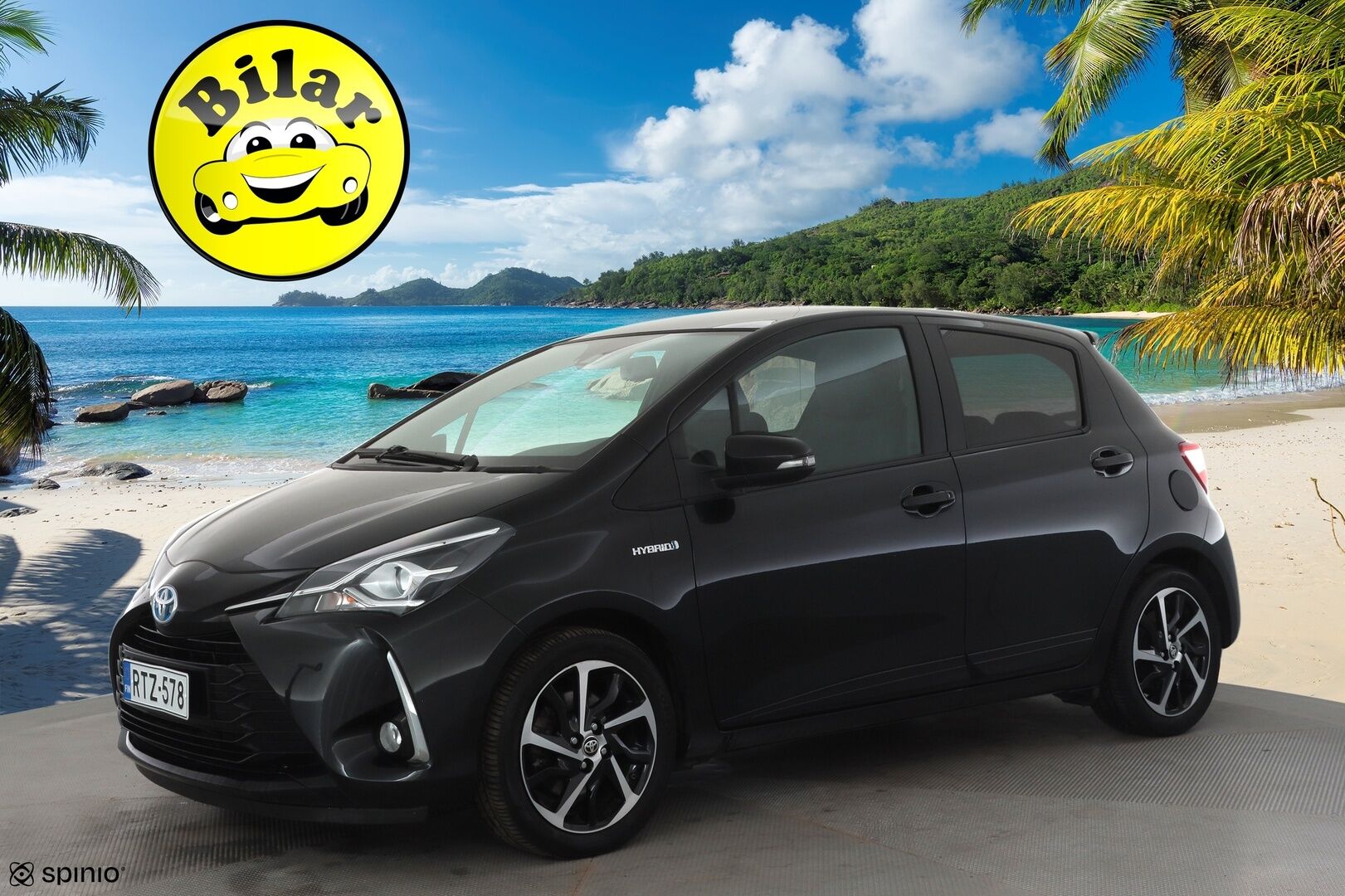 Toyota Yaris 2019 1,5 Hybrid Premium 5ov - | Lasikatto | P.Kamera | Sisätilanlämmitin | Vakkari | Kaistavahti | Navi | Keyless | Merkkihuollot | Kahdet renkaat | Suomi-auto | 