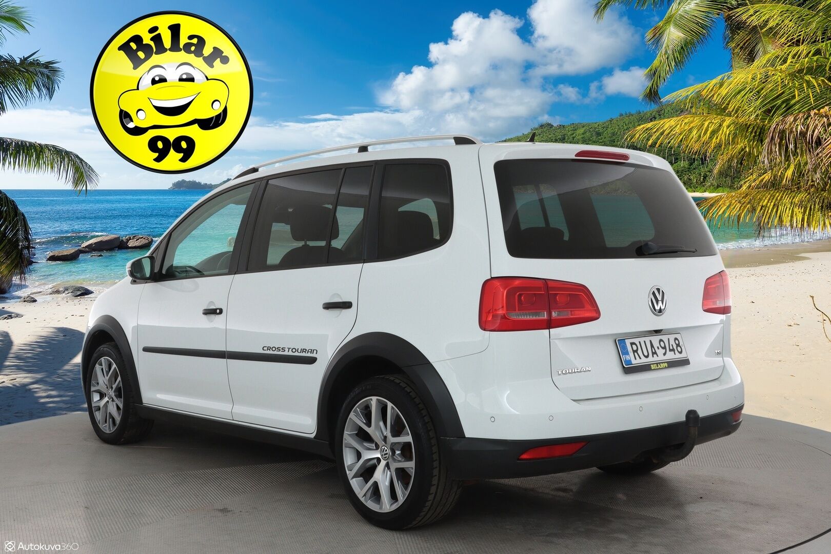 Volkswagen Touran 2015 Cross Touran 1.4 TSI 7-paik. **Koukku / Vakkari / P.kamera / Lohko / Nahkasisusta** - Kahdet renkaat