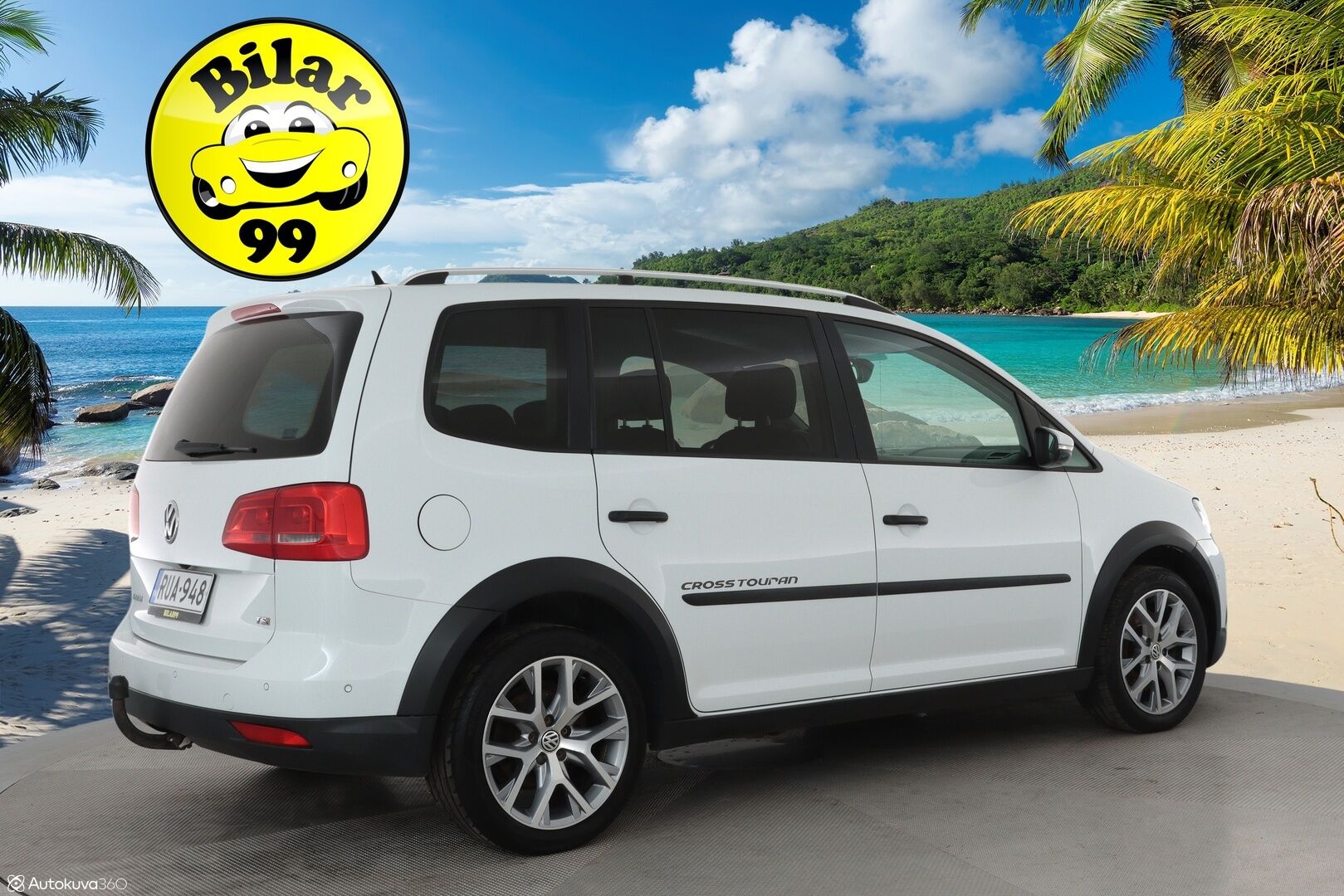 Volkswagen Touran 2015 Cross Touran 1.4 TSI 7-paik. **Koukku / Vakkari / P.kamera / Lohko / Nahkasisusta** - Kahdet renkaat