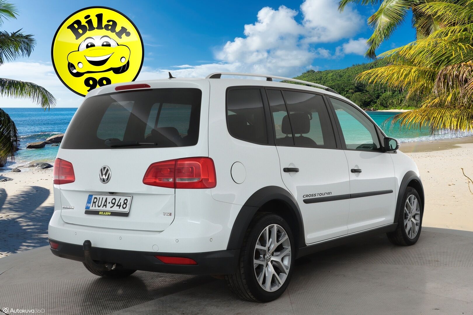 Volkswagen Touran 2015 Cross Touran 1.4 TSI 7-paik. **Koukku / Vakkari / P.kamera / Lohko / Nahkasisusta** - Kahdet renkaat