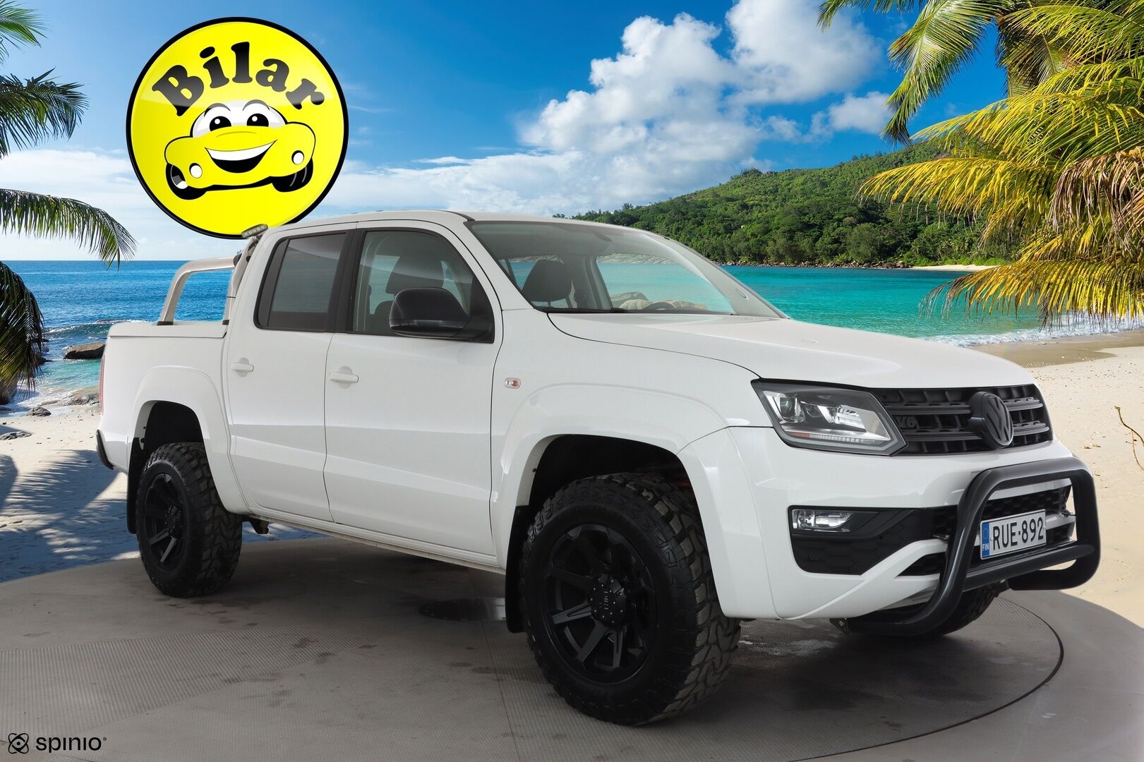 Volkswagen Amarok 2018 DC 3080 -->3300kg Highline 3,0 TDI 150kW 4MOTION 3300kg ilman takaistuimia - *Vakkari | Webasto | Koukku | P.kamera | Suomi-auto | Kattavat huollot | Karjapuskuri*