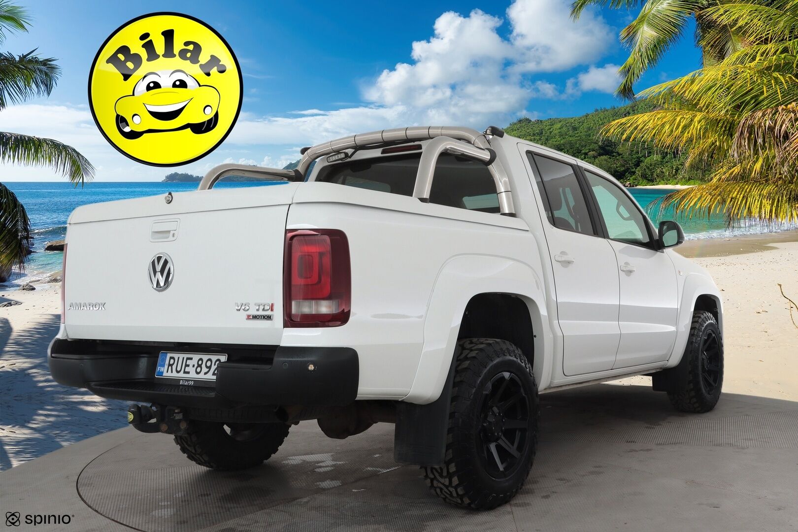 Volkswagen Amarok 2018 DC 3080 -->3300kg Highline 3,0 TDI 150kW 4MOTION 3300kg ilman takaistuimia - *Vakkari | Webasto | Koukku | P.kamera | Suomi-auto | Kattavat huollot | Karjapuskuri*