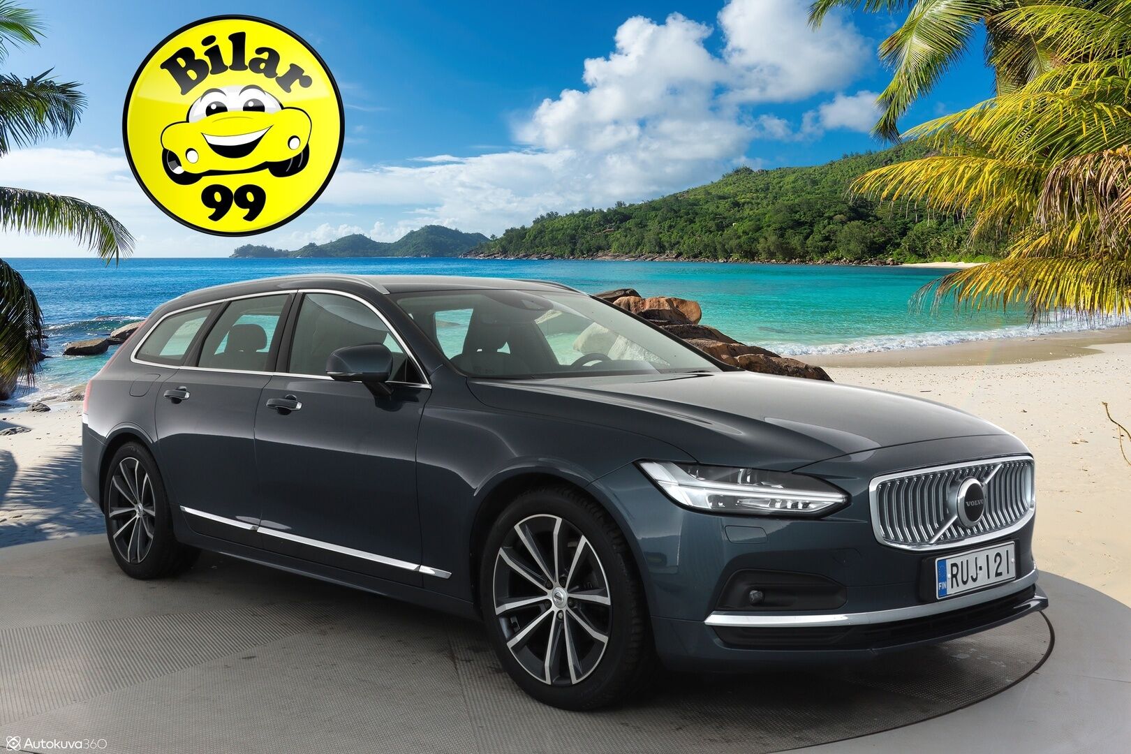 Volvo V90 2021 D3 Business Inscription Edition aut **Webasto / Koukku / Adapt.Vakkari / P.kamera / LED-valot / Sporttinahat Muistilla** - 3,99 % KORKOTARJOUS TÄHÄN AUTOON - 1-om Suomi-auto / Kahdet Renkaat