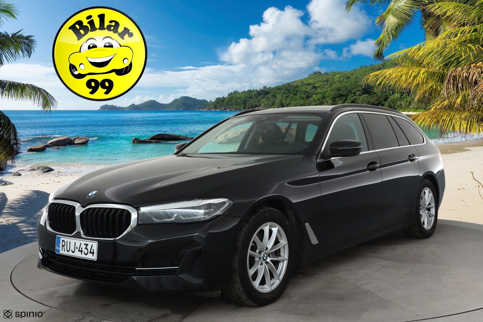 BMW 520 2020 G31 Touring 520d A xDrive MHEV LCI **Webasto / LED-valot / P.Tutkat / Navi / Apple&Android / Vakkari** - 3,99 % KORKOTARJOUS TÄHÄN AUTOON - 1-om Suomi-auto / Kahdet Renkaat