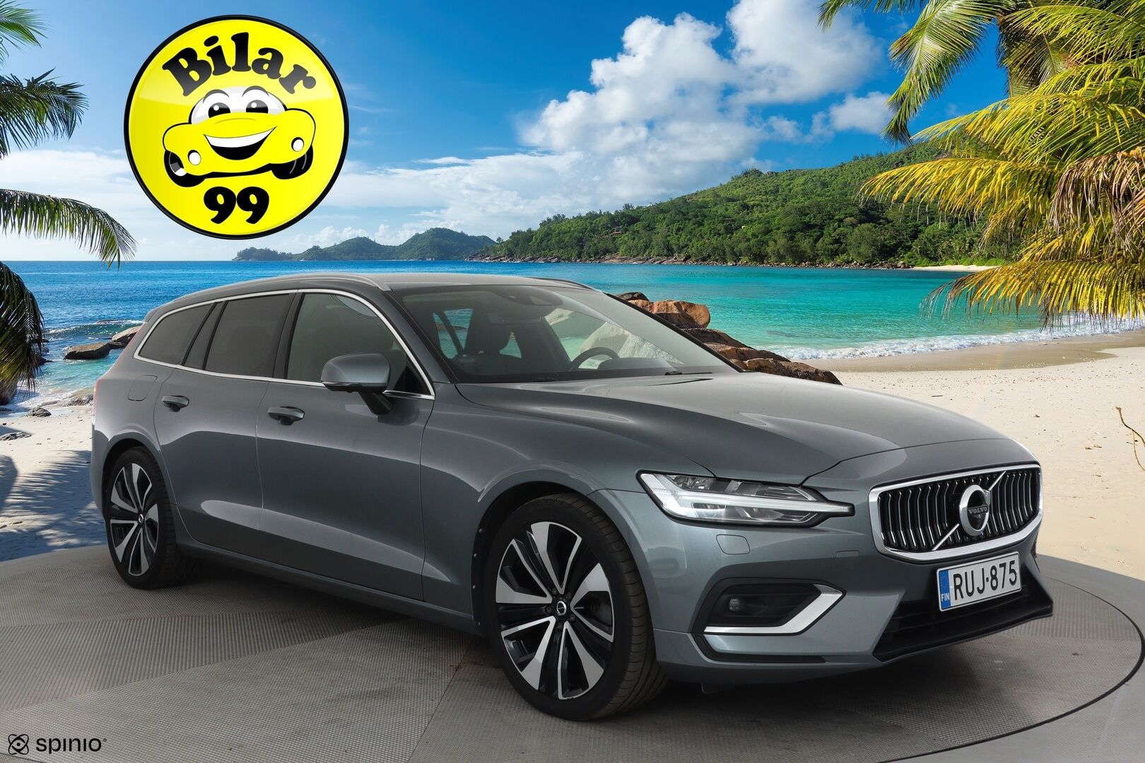 Volvo V60 2021 B5 AWD MHEV Business Inscription aut - 1Om Suomiauto / Webasto / Adapt.Vakkari / High Perf Audio / 360-Kamera / Full LED / Nahkasisusta / Supervarusteet! - HULLUT JOULUT KORKOTARJOUS 2,49% 
