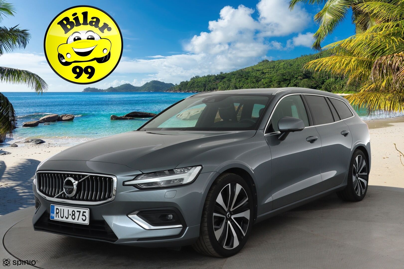 Volvo V60 2021 B5 AWD MHEV Business Inscription aut - 1Om Suomiauto / Webasto / Adapt.Vakkari / High Perf Audio / 360-Kamera / Full LED / Nahkasisusta / Supervarusteet! - HULLUT JOULUT KORKOTARJOUS 2,49% 