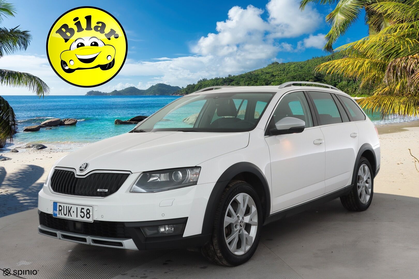 Skoda Octavia 2017 Combi 2,0 TDI 184 4x4 Scout DSG * ACC / Webasto / P.kamera / Canton / Apple&Android * - Kahdet renkaat vanteilla / Viimeisin iso huolto 206tkm / Ei Adblue