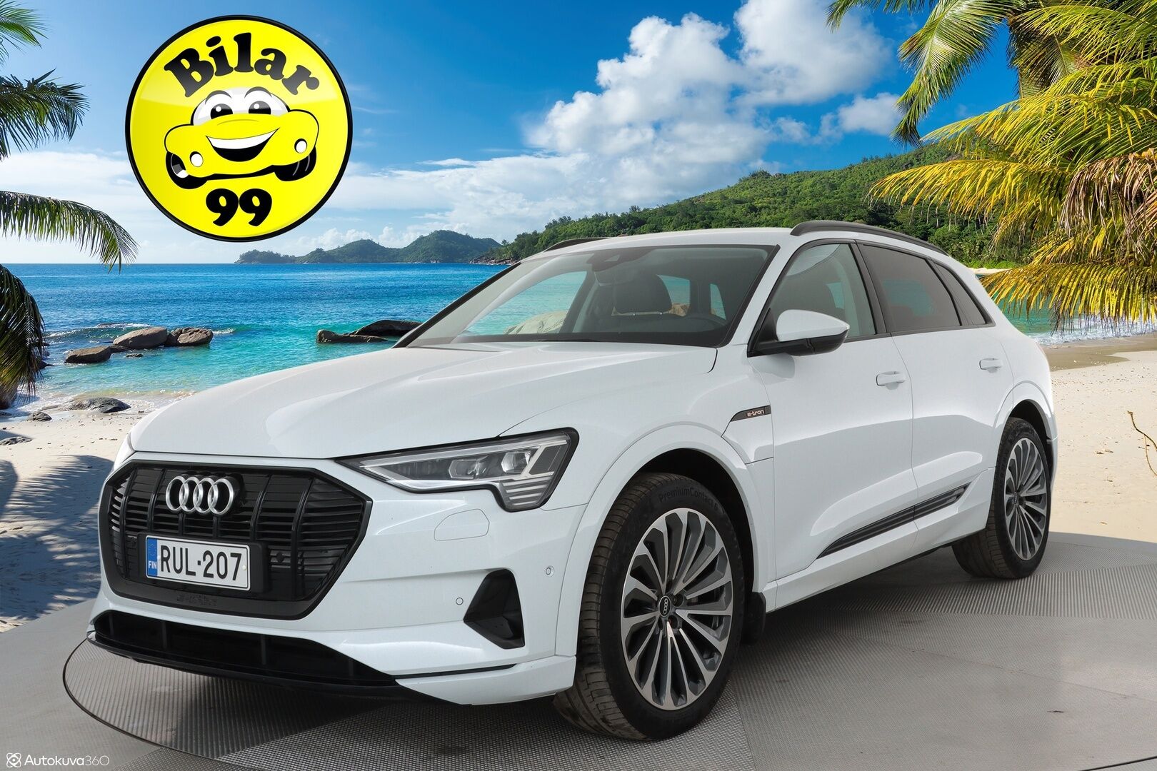 Audi e-tron 2021 50 Quattro Edition Advanced *Sporttipenkit / Kamera / LED / Kaistavahti / Navi* - Suomi-auto 1. omistajalta / Kahdet Audin vanteet / Juuri huollettu / Soh 90,67%
