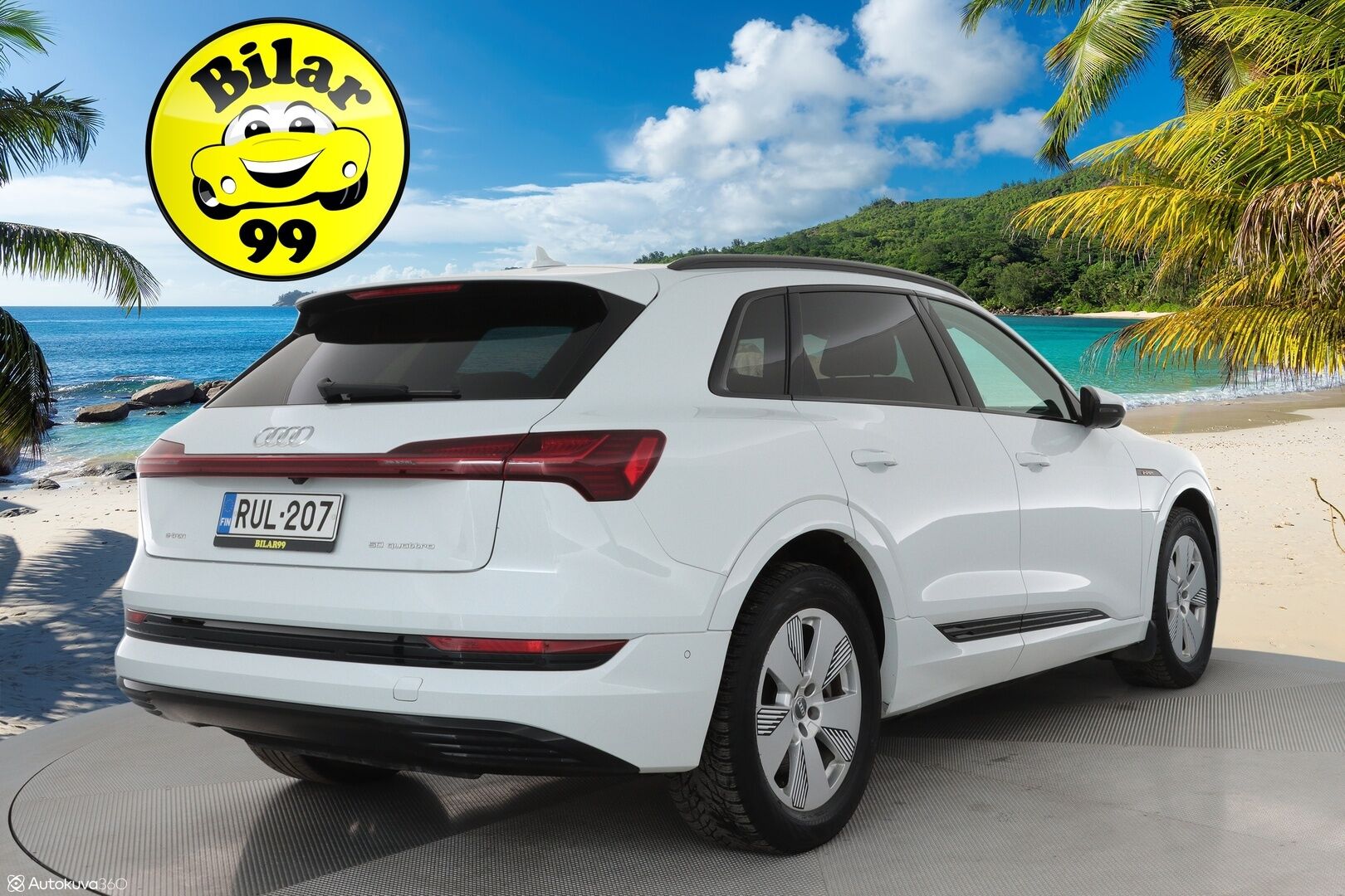 Audi e-tron 2021 50 Quattro Edition Advanced *Sporttipenkit / Kamera / LED / Kaistavahti / Navi* - Suomi-auto 1. omistajalta / Kahdet Audin vanteet / Juuri huollettu / Soh 90,67%