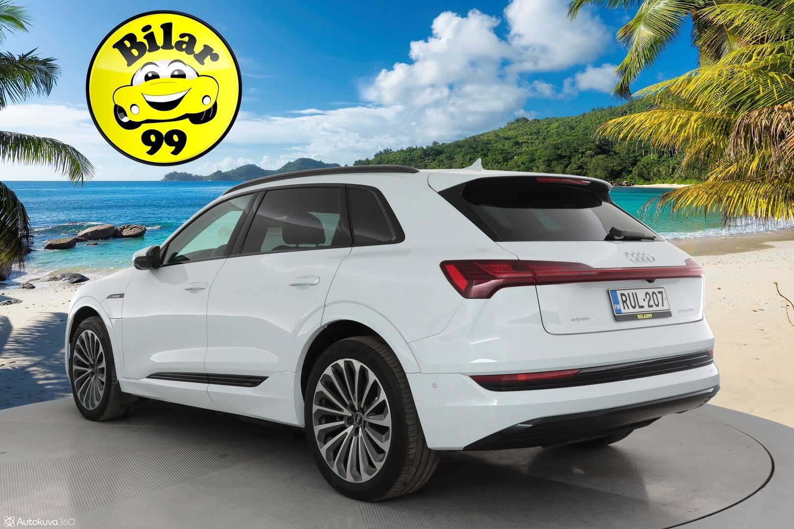 Audi e-tron 2021 50 Quattro Edition Advanced *Sporttipenkit / Kamera / LED / Kaistavahti / Navi* - Suomi-auto 1. omistajalta / Kahdet Audin vanteet / Juuri huollettu / Soh 90,67%