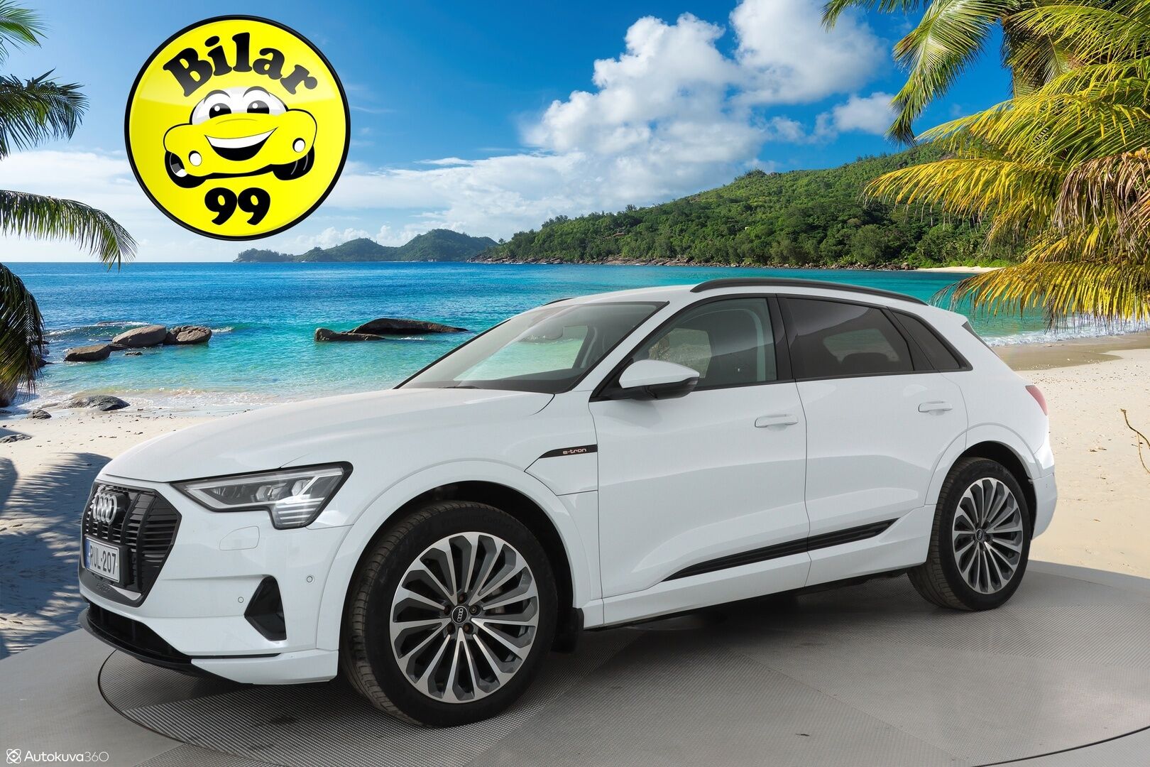 Audi e-tron 2021 50 Quattro Edition Advanced *Sporttipenkit / Kamera / LED / Kaistavahti / Navi* - Suomi-auto 1. omistajalta / Kahdet Audin vanteet / Juuri huollettu / Soh 90,67%