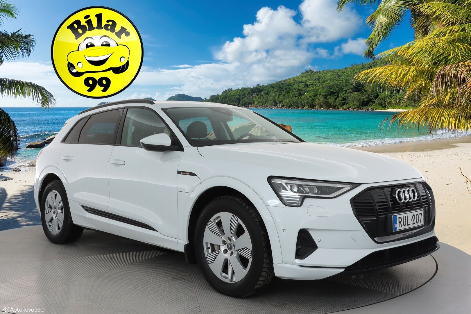 Audi e-tron 2021 50 Quattro Edition Advanced *Sporttipenkit / Kamera / LED / Kaistavahti / Navi* - Suomi-auto 1. omistajalta / Kahdet Audin vanteet / Juuri huollettu / Soh 90,67%