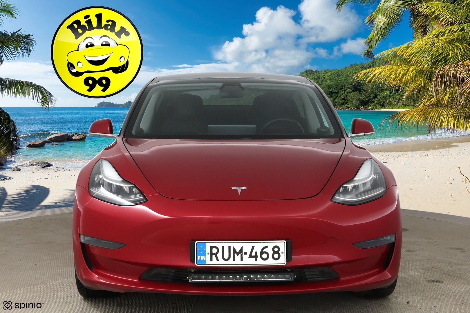 Tesla Model 3 2019 Long-Range Dual Motor AWD / Autopilot / P-Kamera / Premium Audio / Nahat / Lasikatto / Autopilot / - Kahdet renkaat omilla aluvanteilla / Akku kuntotarkistettu