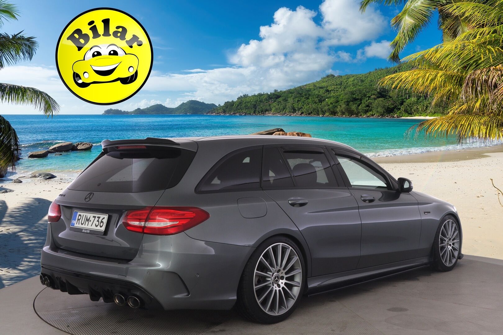 Mercedes-Benz C 2018 C 220 d 4MATIC AMG - * AMG / Burmester / Panoraama / Koukku / LED / BC-Racing / Nahat *