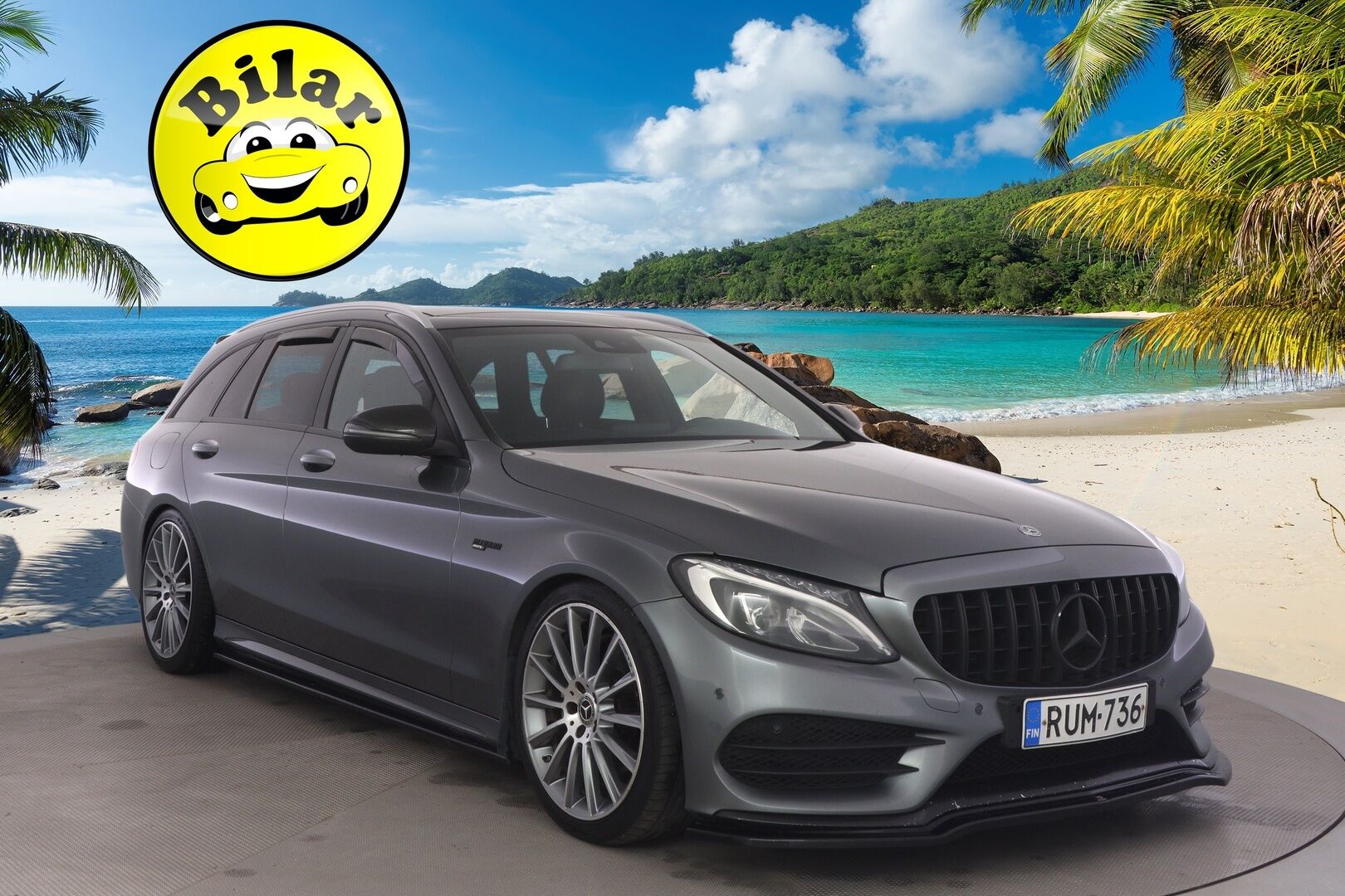 Mercedes-Benz C 2018 C 220 d 4MATIC AMG - * AMG / Burmester / Panoraama / Koukku / LED / BC-Racing / Nahat *