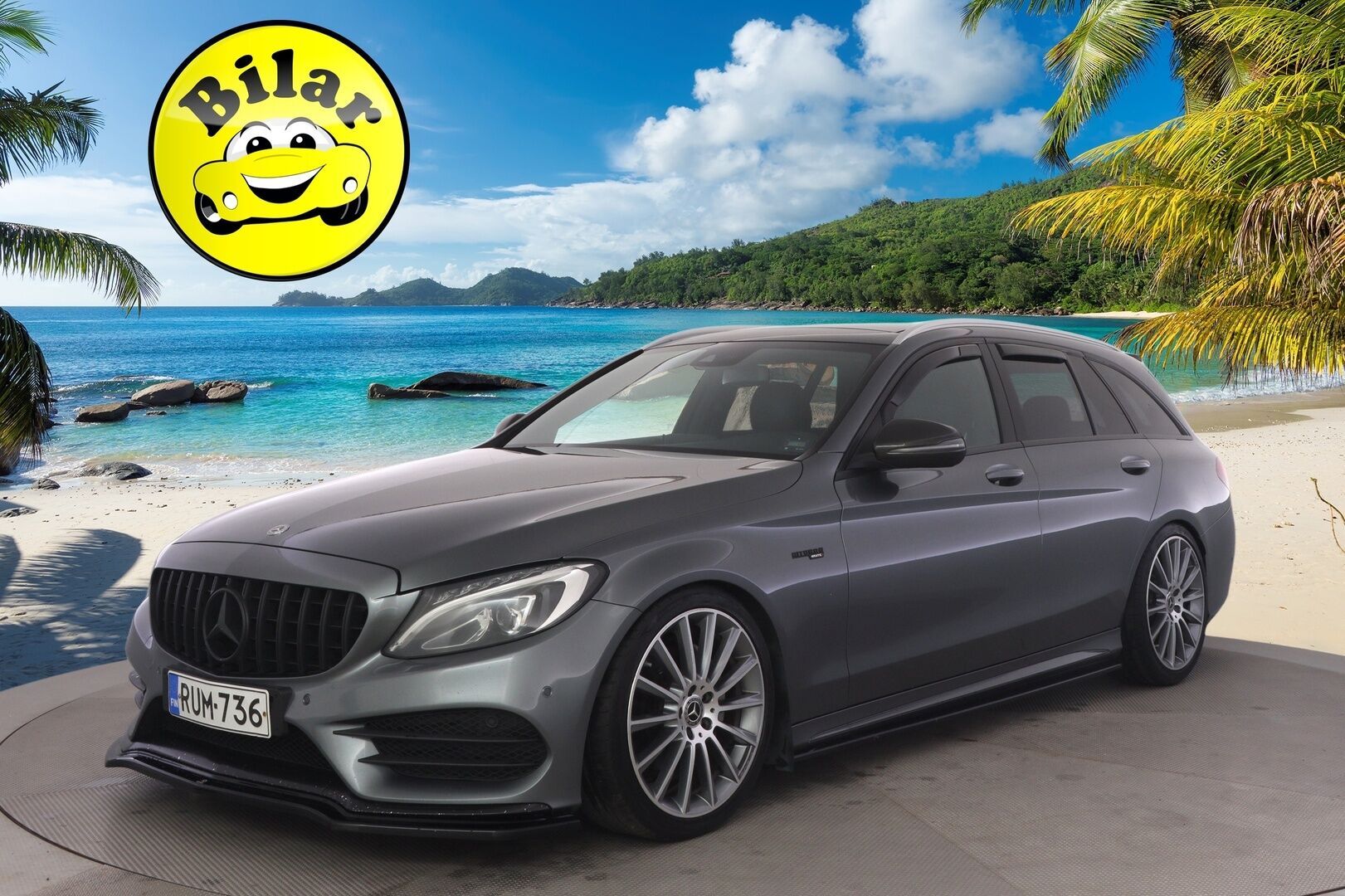 Mercedes-Benz C 2018 C 220 d 4MATIC AMG - * AMG / Burmester / Panoraama / Koukku / LED / BC-Racing / Nahat *