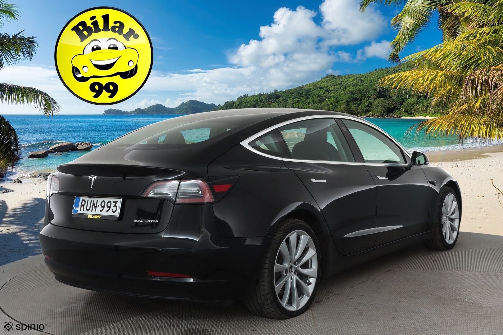Tesla Model 3 2020 Long Range Dual Motor AWD *Adapt.vakkari / Lasikatto / Premium Audio / Autopilot / Nahkasisusta / P.kamera* - Juuri katsastettu! / Kahdet renkaat aluvanteilla