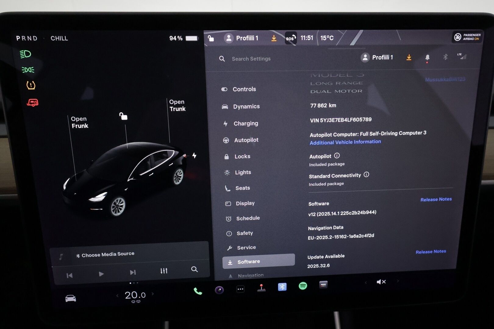 Tesla Model 3 2020 Long Range Dual Motor AWD *Adapt.vakkari / Lasikatto / Premium Audio / Autopilot / Nahkasisusta / P.kamera* - Juuri katsastettu! / Kahdet renkaat aluvanteilla