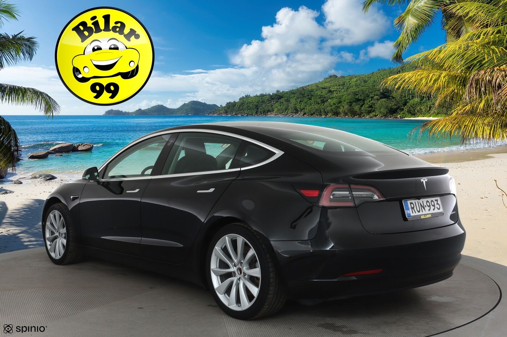 Tesla Model 3 2020 Long Range Dual Motor AWD *Adapt.vakkari / Lasikatto / Premium Audio / Autopilot / Nahkasisusta / P.kamera* - Juuri katsastettu! / Kahdet renkaat aluvanteilla