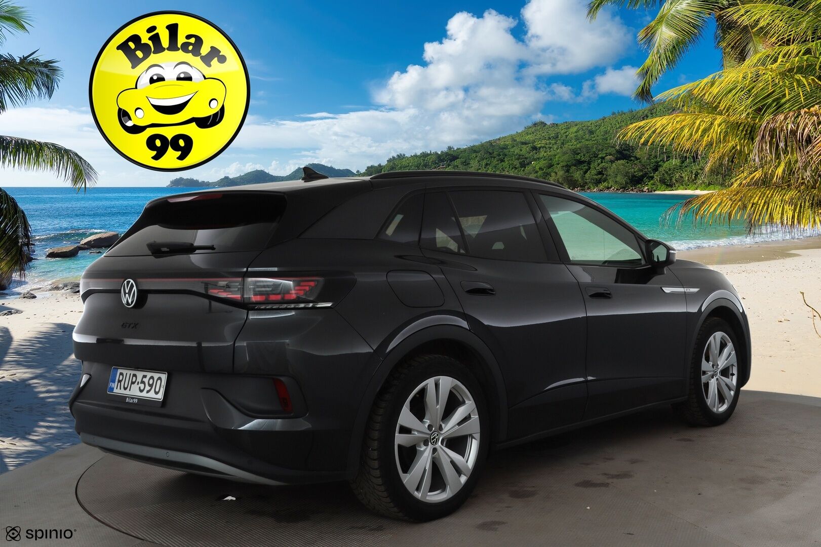 Volkswagen ID.4 2022 GTX Dual Motor AWD Business Max,akku 77 kWh * ACC / HUD / 360° / ILP / Lasikatto / IQ.Light / Muistipenkit hieronnalla * - 1.Om Suomi-auto / Kahdet renkaat aluvanteilla