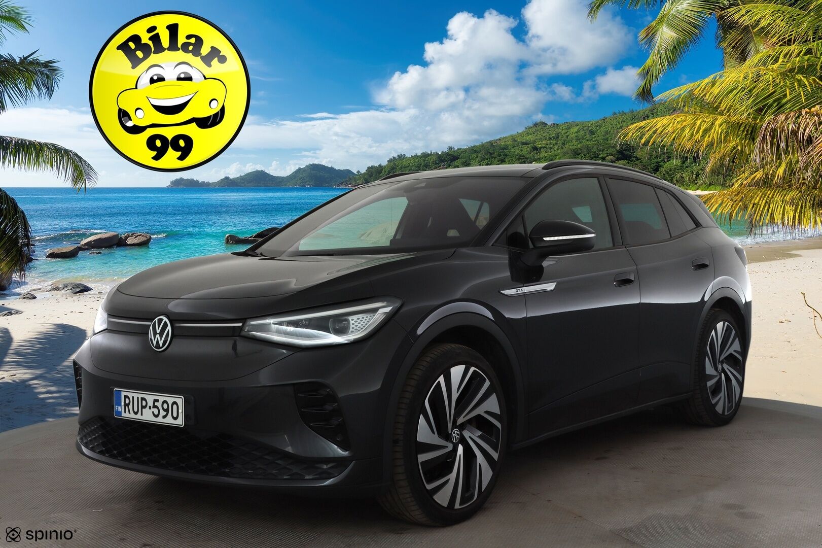 Volkswagen ID.4 2022 GTX Dual Motor AWD Business Max,akku 77 kWh * ACC / HUD / 360° / ILP / Lasikatto / IQ.Light / Muistipenkit hieronnalla * - 1.Om Suomi-auto / Kahdet renkaat aluvanteilla