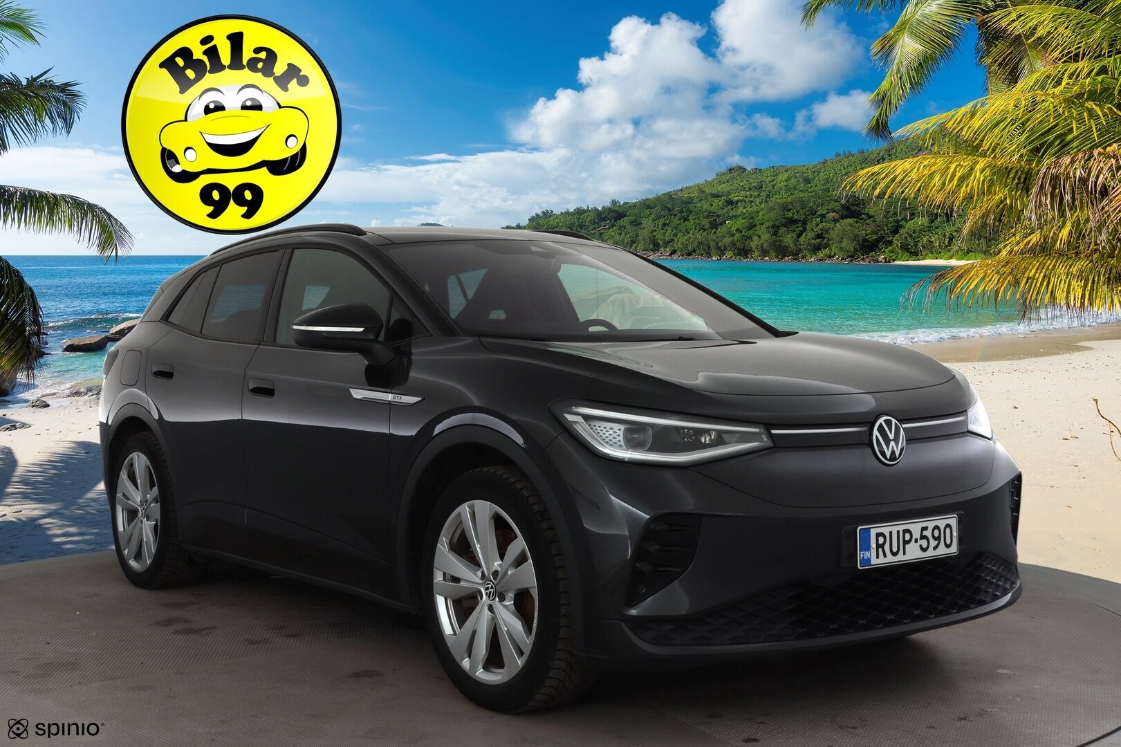 Volkswagen ID.4 2022 GTX Dual Motor AWD Business Max,akku 77 kWh * ACC / HUD / 360° / ILP / Lasikatto / IQ.Light / Muistipenkit hieronnalla * - 1.Om Suomi-auto / Kahdet renkaat aluvanteilla